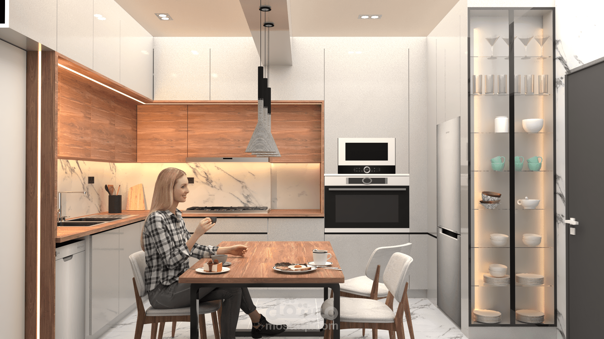 تصميم مطبخ حديث في الرياض