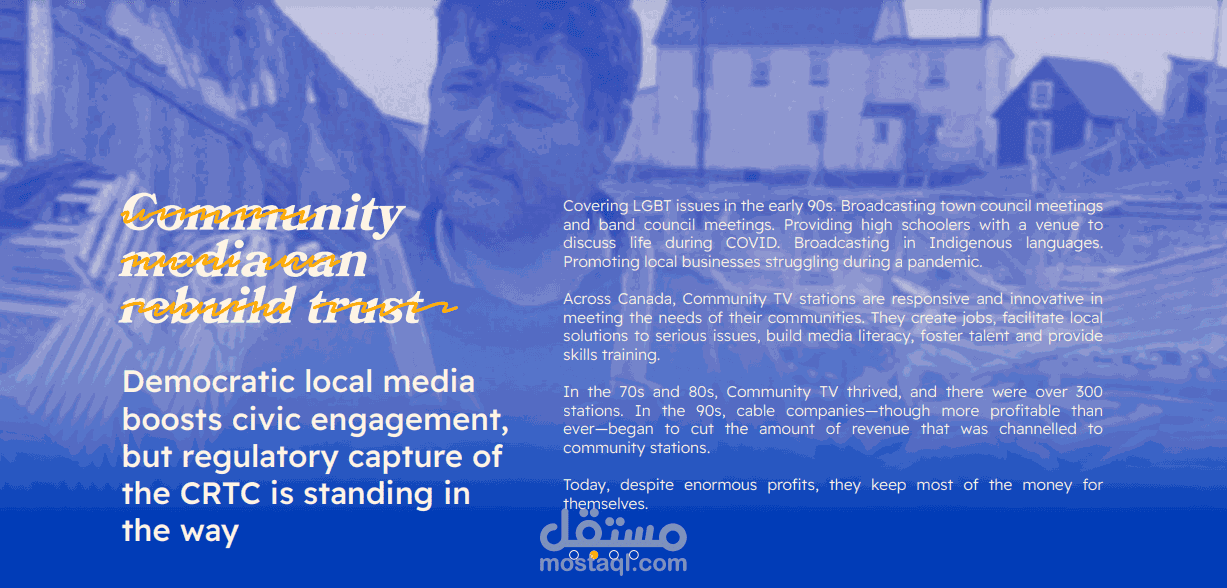 Landing Page for Company using WordPress