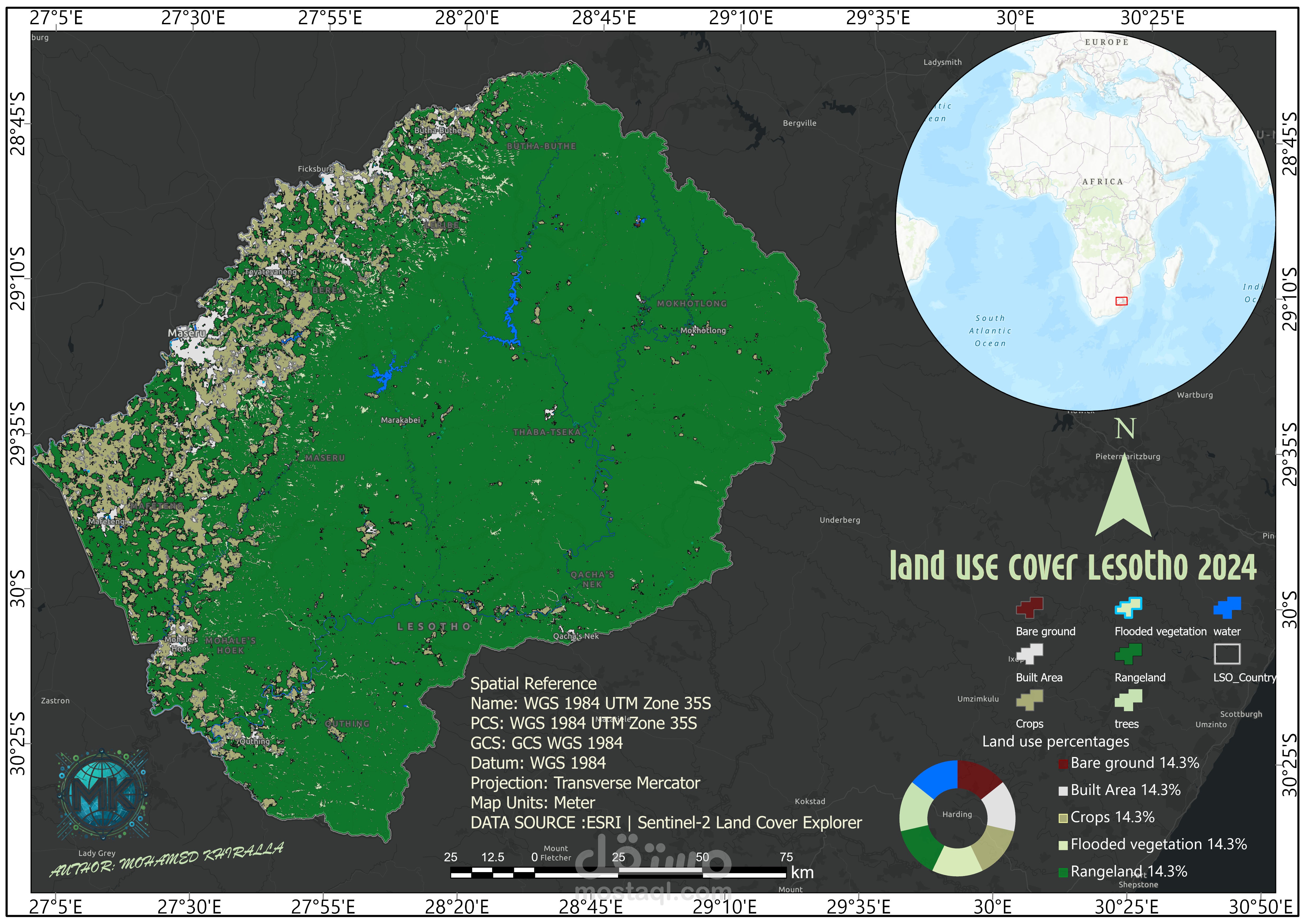 ان شاء خرائط استخدام الاراضي  LAND USE