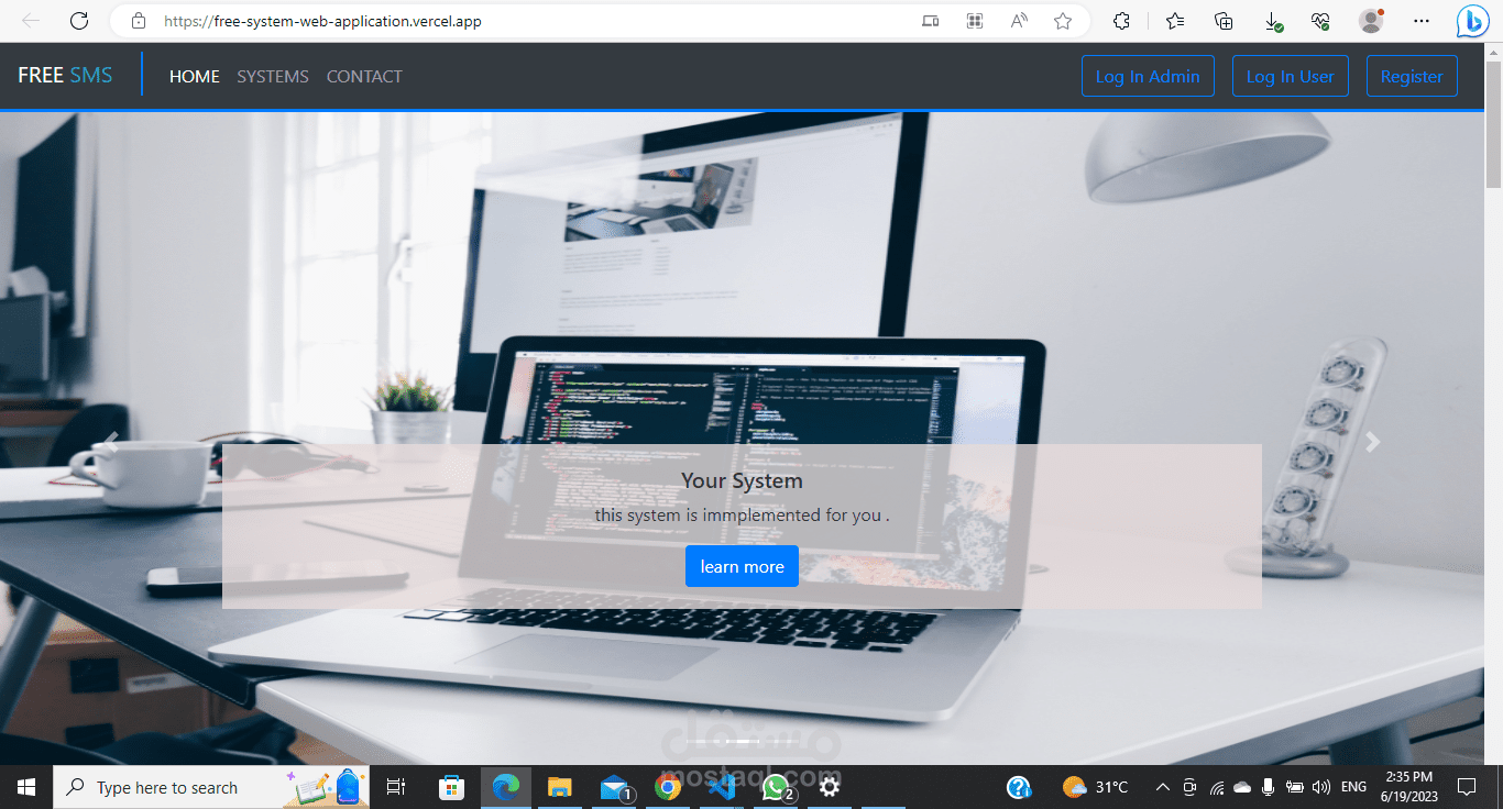 Free Systems Web Application