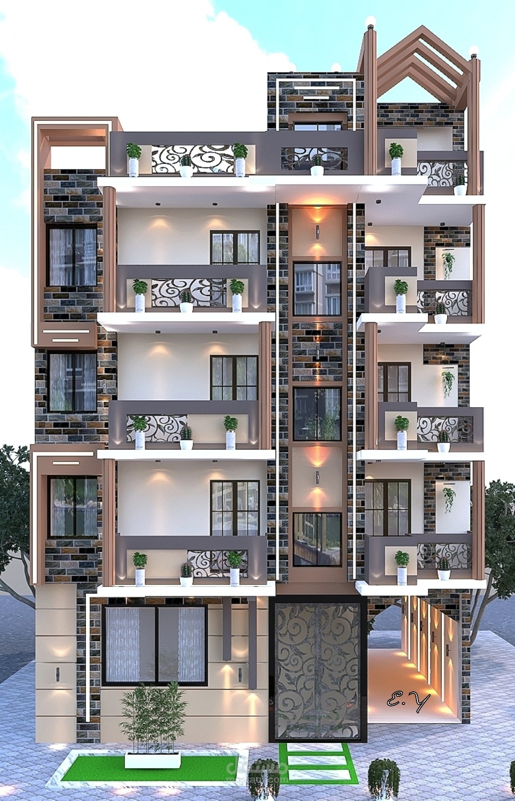 تصميم واجهة عماره