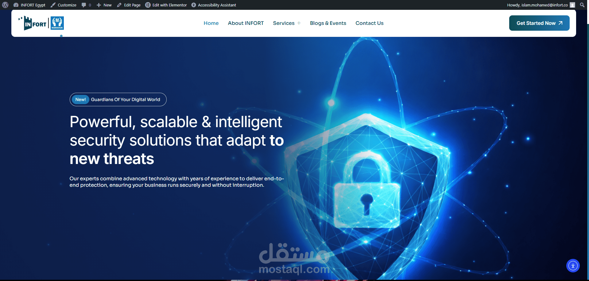 Corporate Website – Infort (Professional Services Platform)