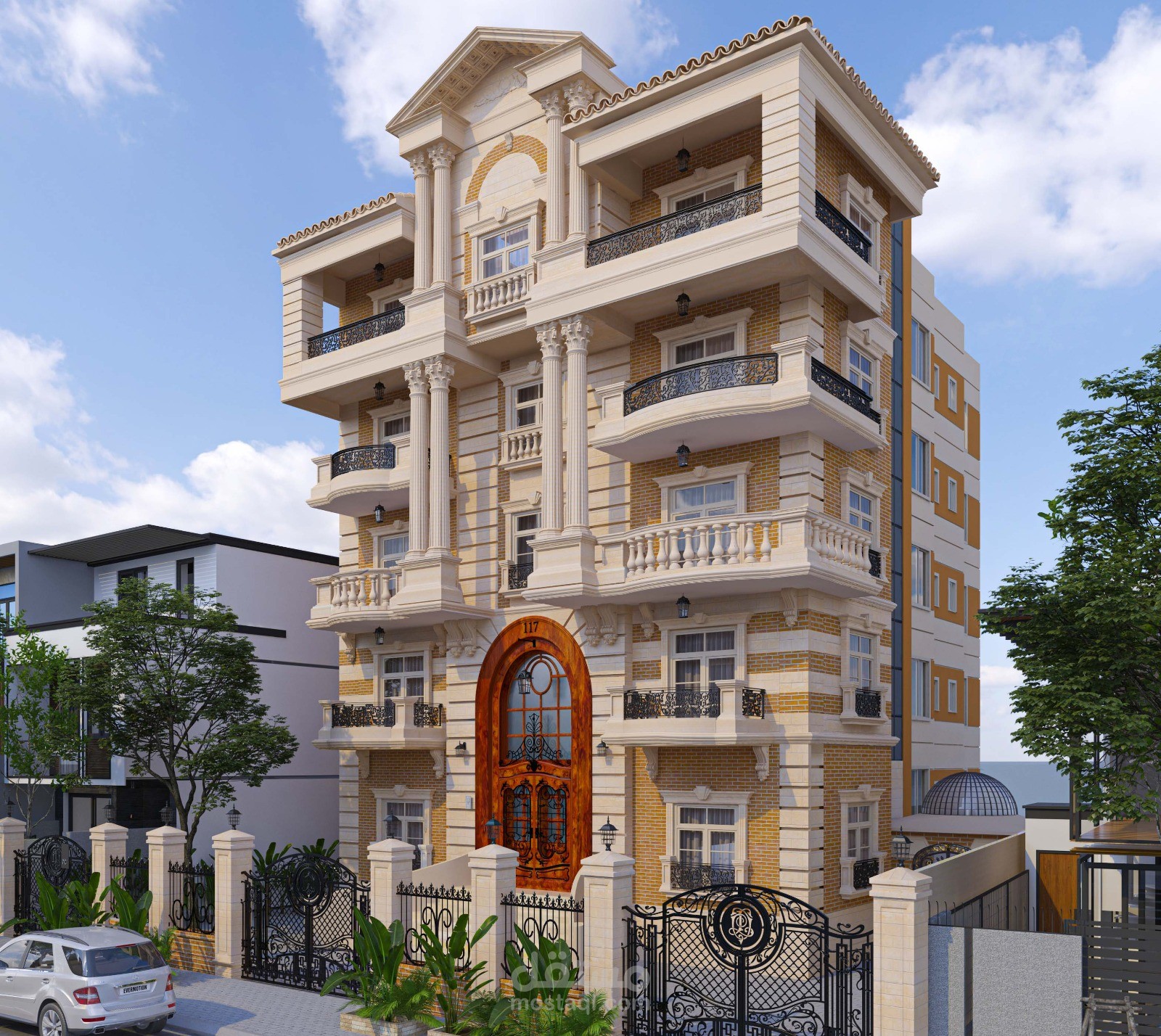 تصميم عمارة بالتجمع الخامس - CLASSIC  STYLE -  تم التنفيذ