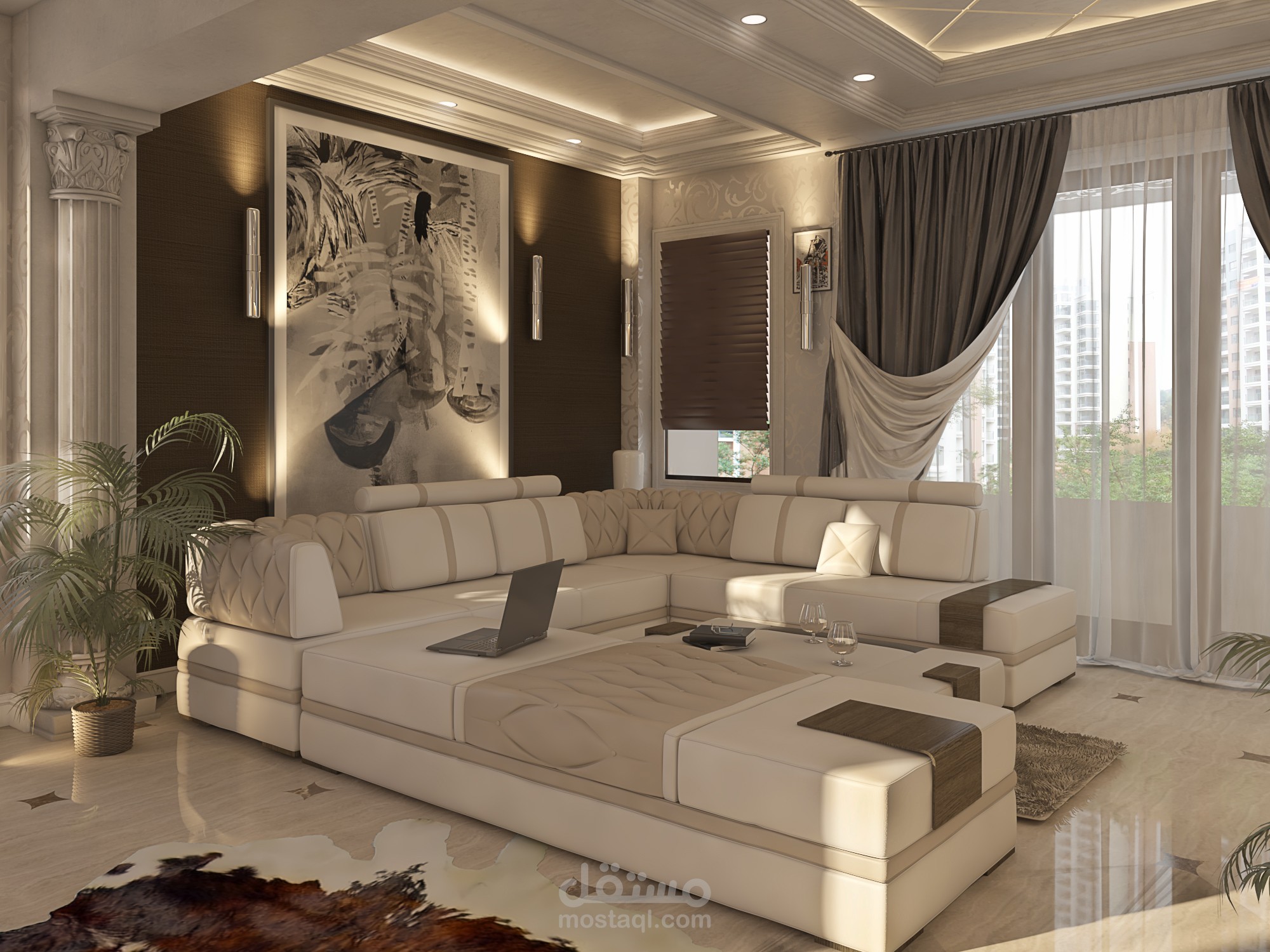 تصميم داخلي غرفة جلوس