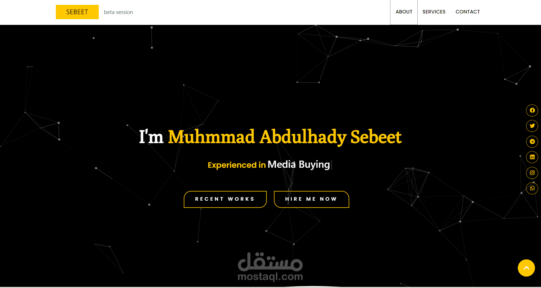 تطوير موقع شخصي