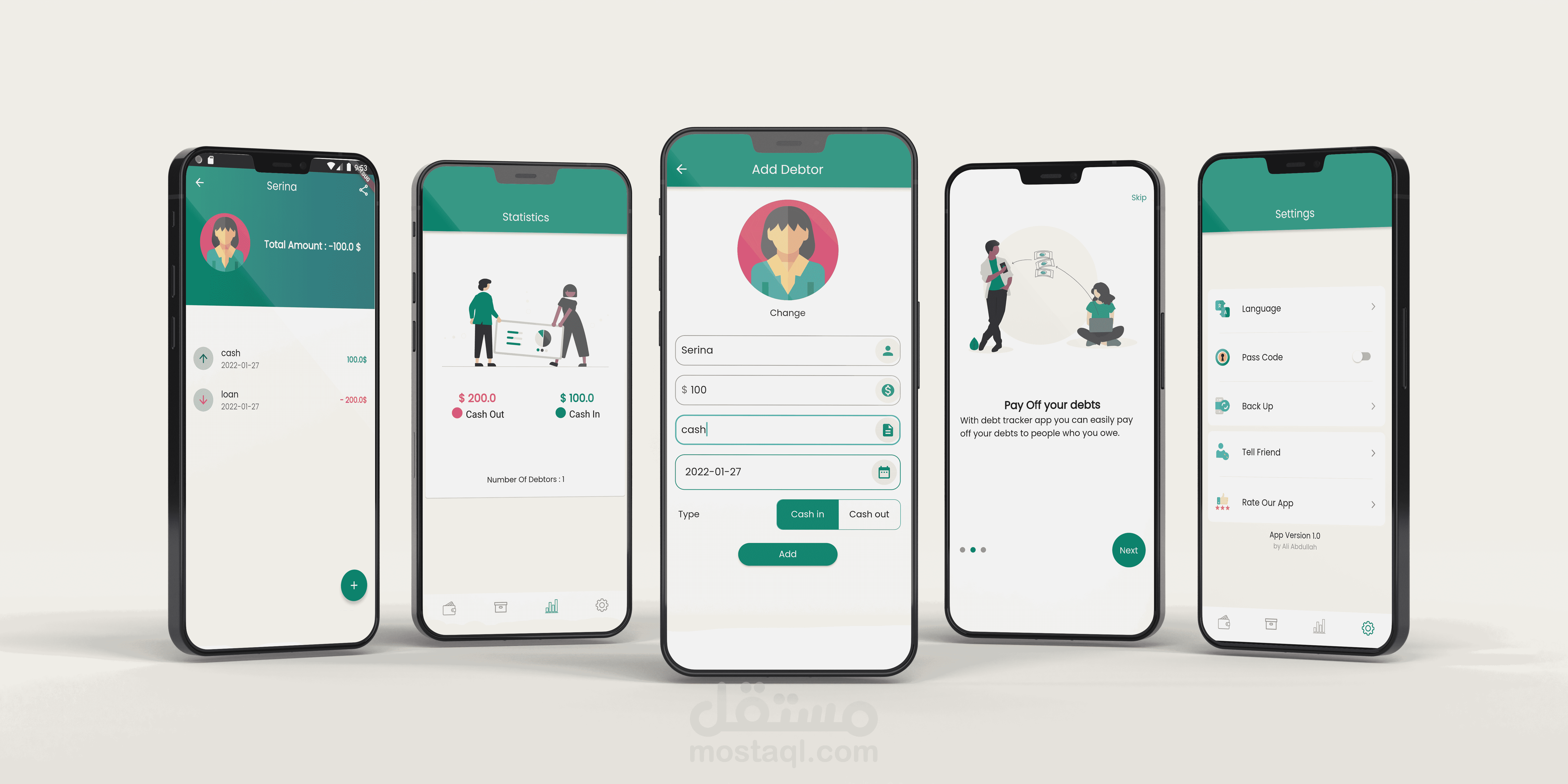 تطبيق Debt Tracker