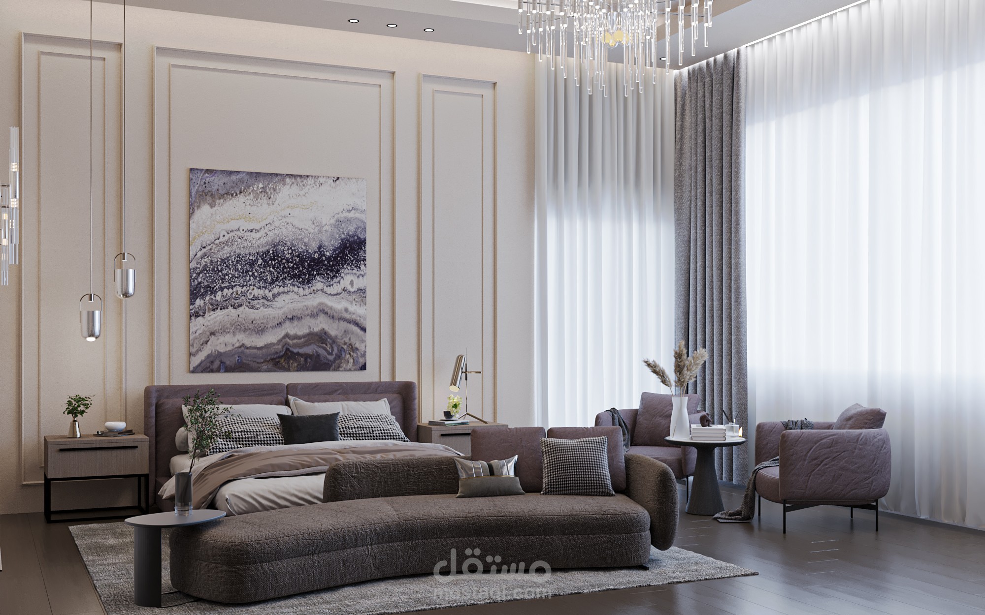 تصميم غرفة نوم رئيسية