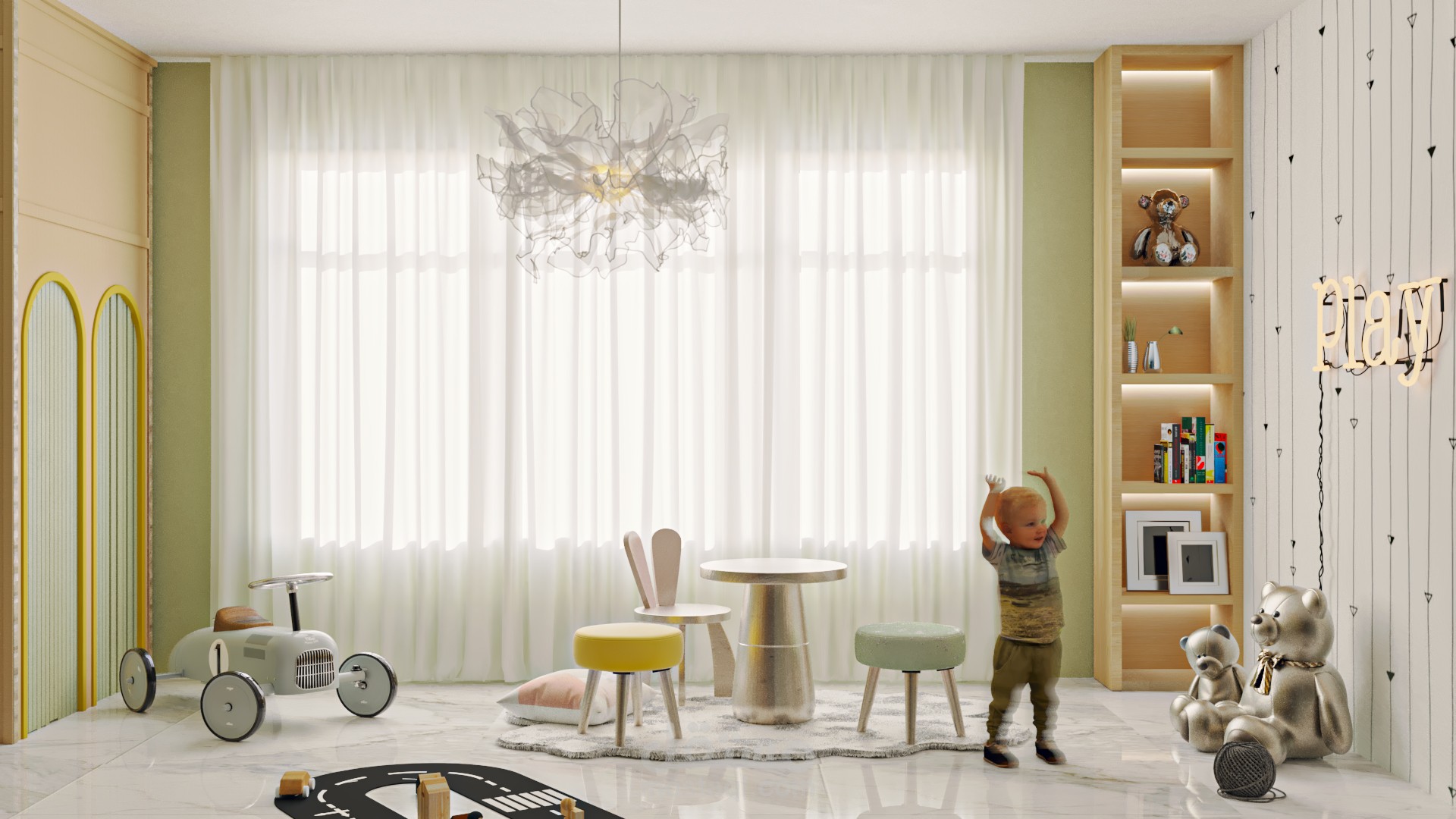 تصميم غرفة ألعاب أطفال