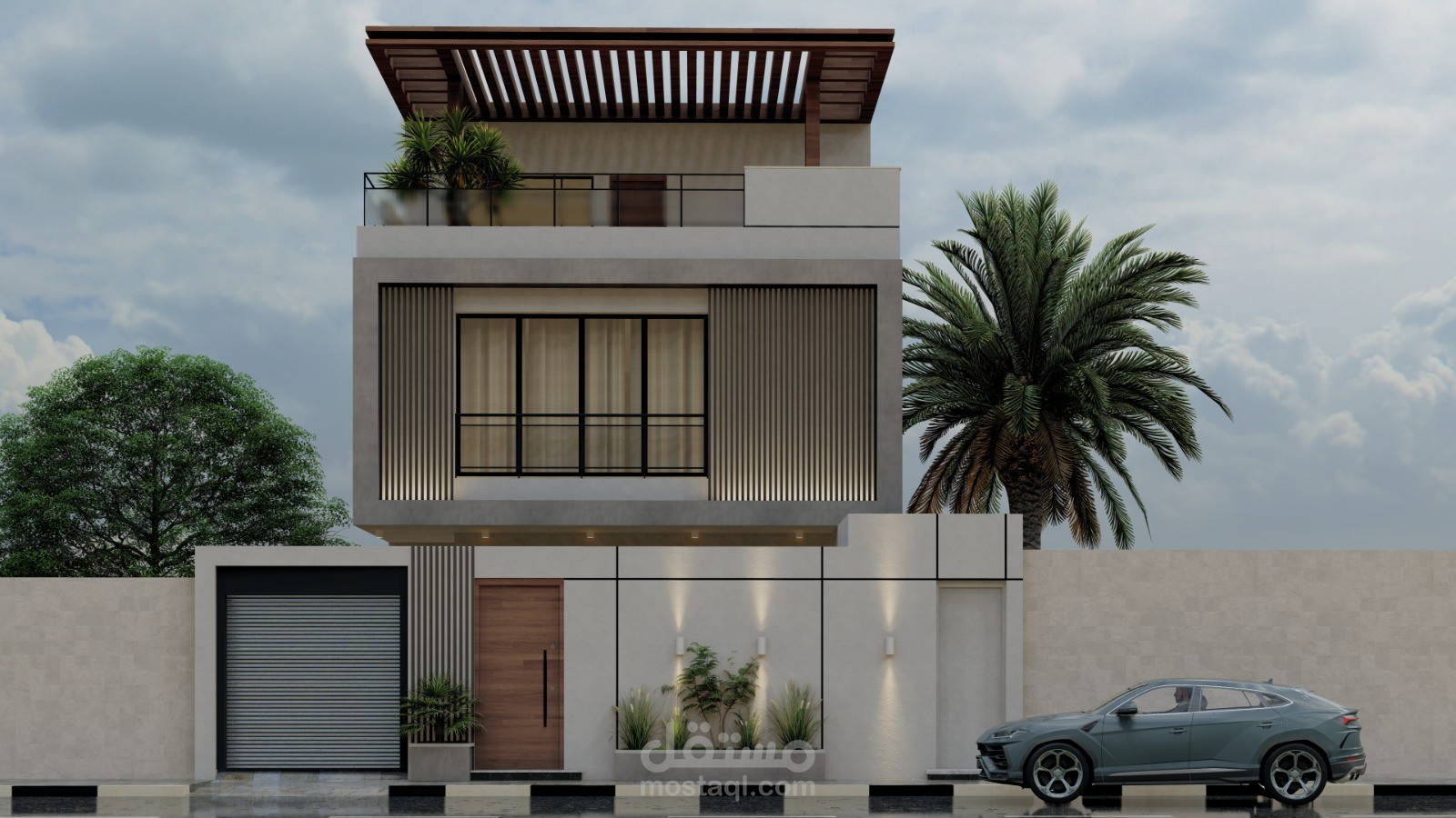 تصميم واجهة فيلا مودرن