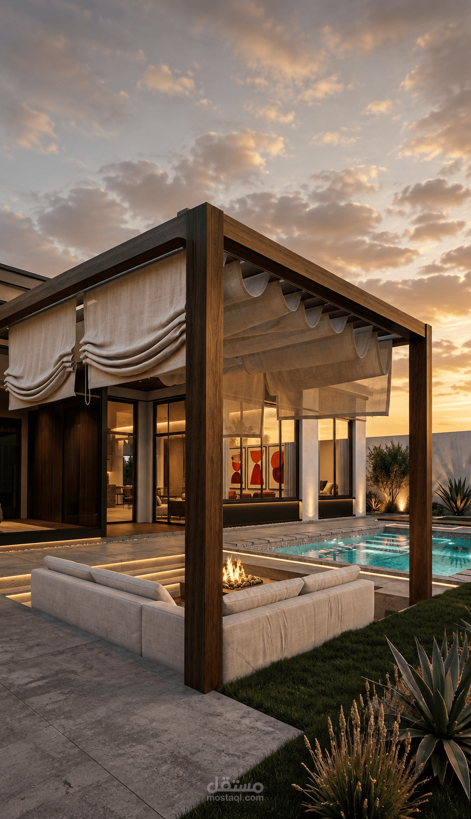تصميم شاليه عصري | Architectural Design & 3D Visualization