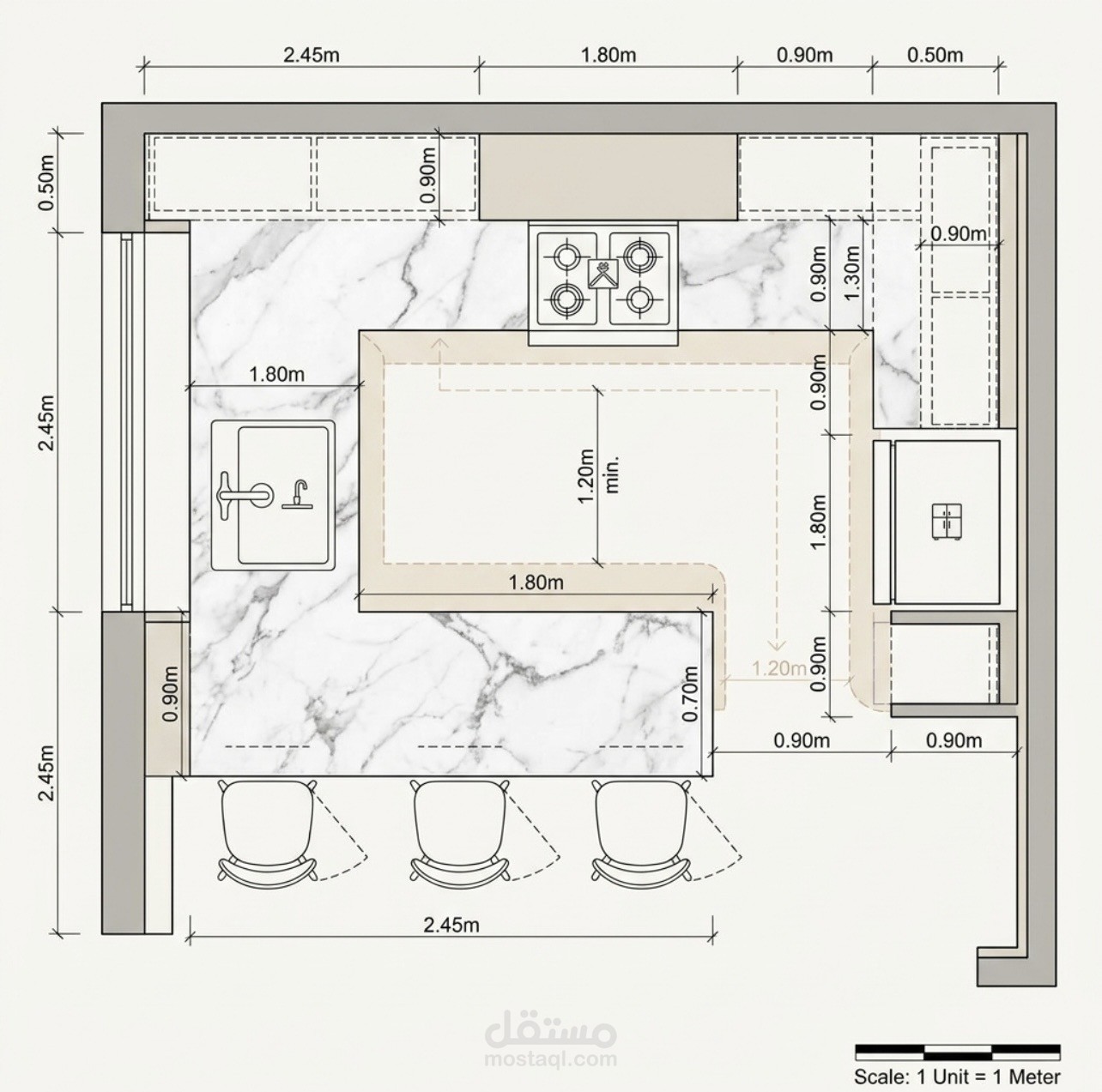 Kitchen design | تصميم مطبخ داخلي