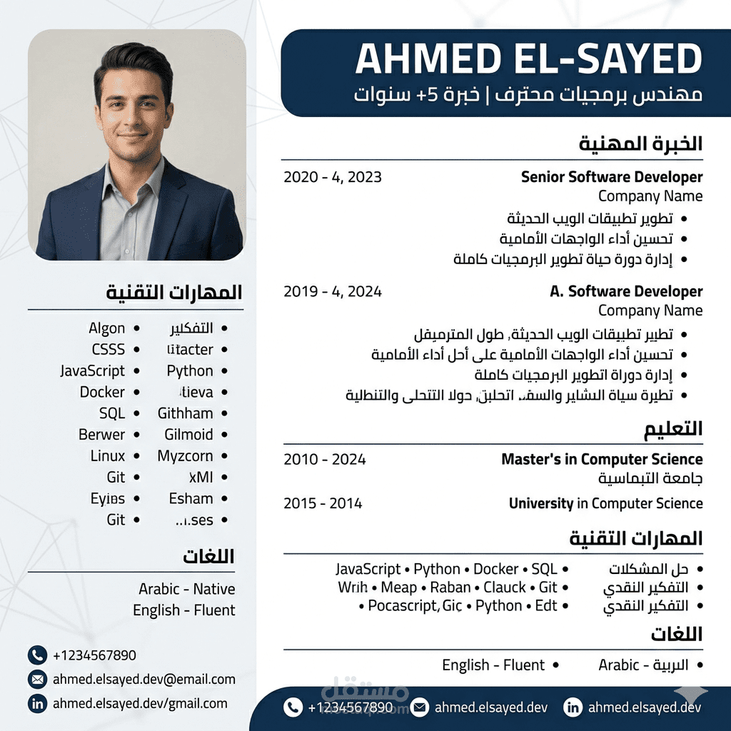 كتابه سيره ذاتيه بطريقه احترافيه