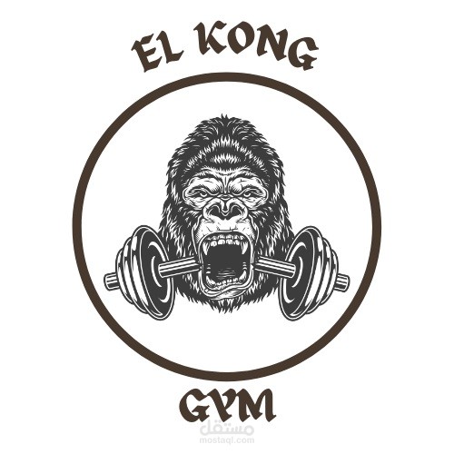 تصميم شعار(logo) وهوية بصرية لقاعة كمال أجسام