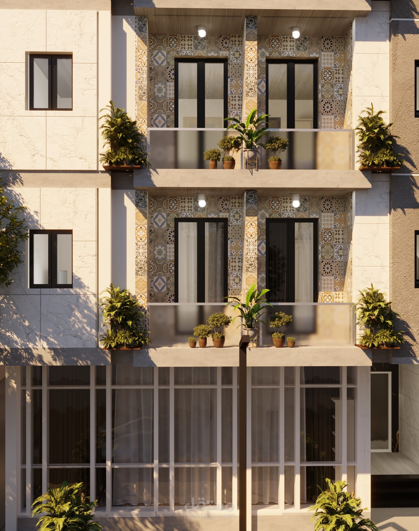 تصميم واجهة مبني سكني