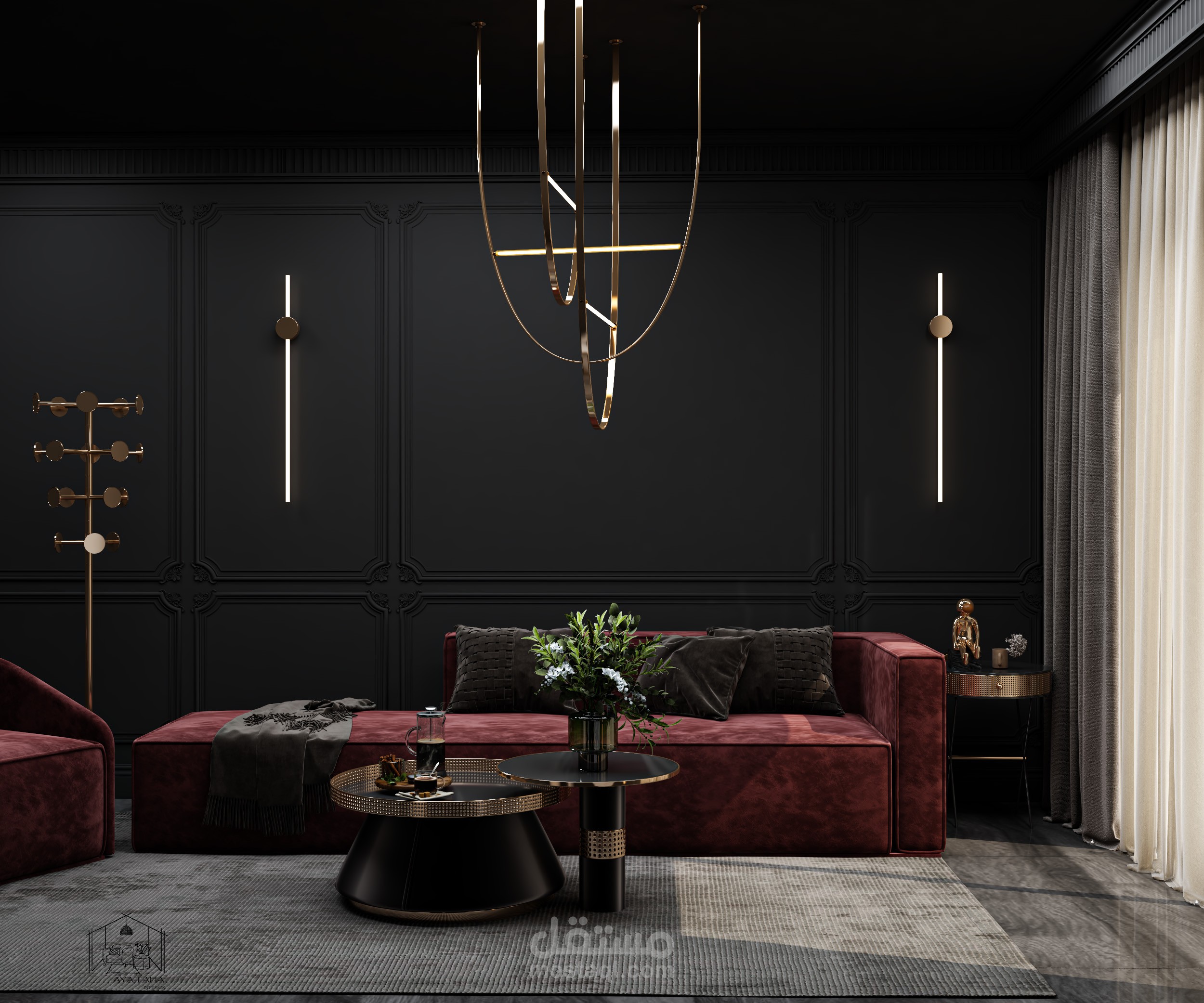 neo classic livingroom