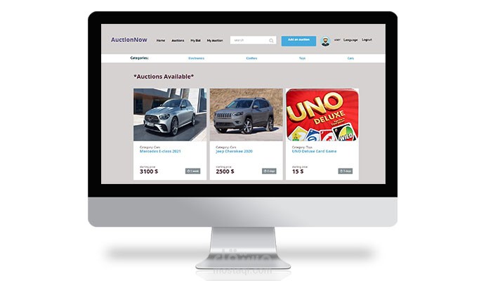 مزاد علني لبيع المنتجات - Zaya Digital