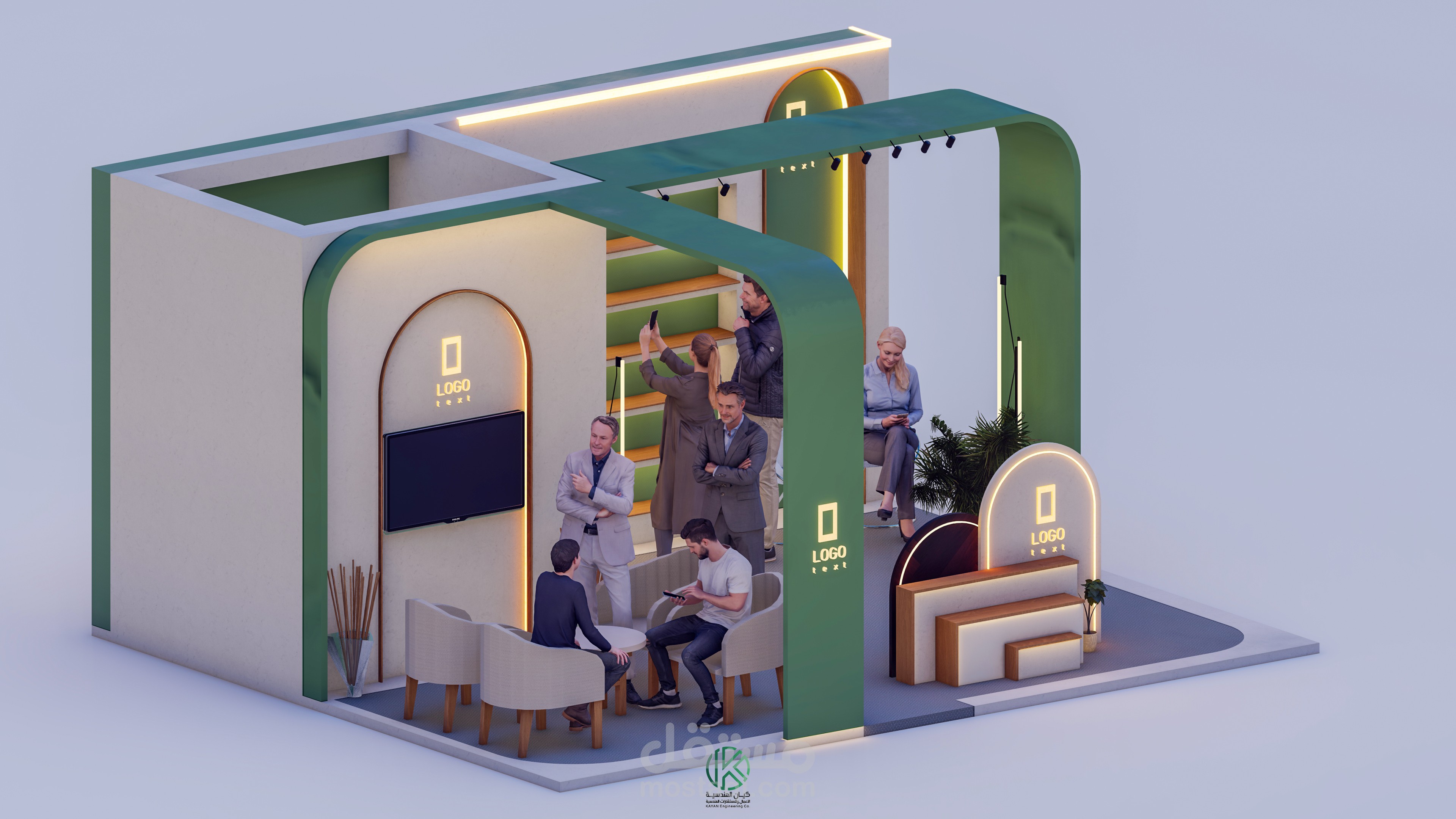 تصميم اجنحة واكشاك للمعارض