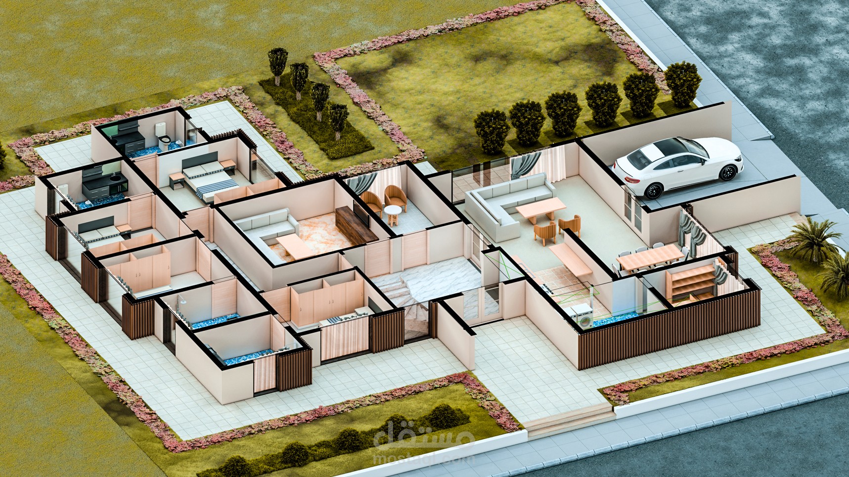 فيلا دور واحد مودرن