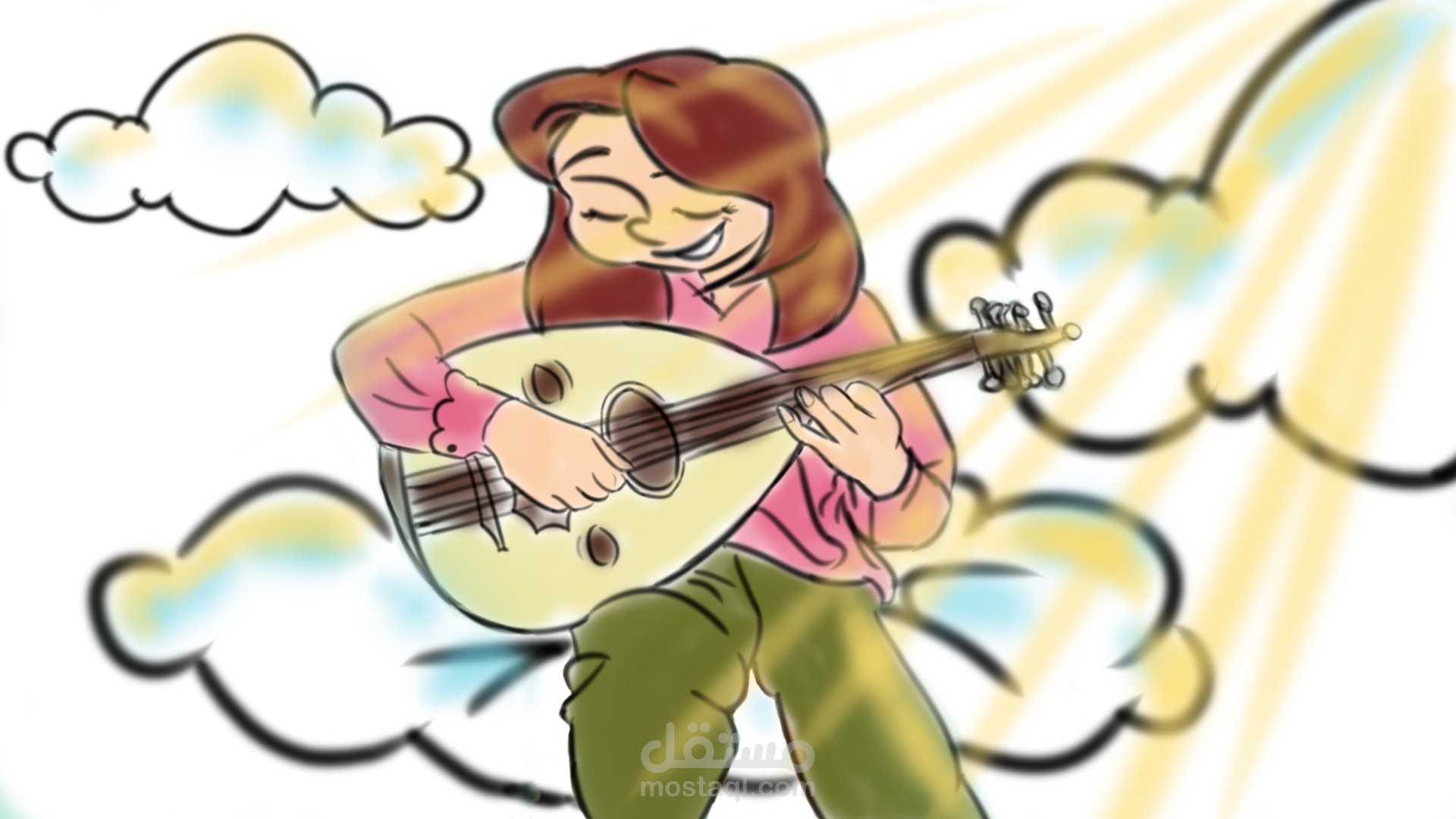 مشهد من رسومي الكرتونية