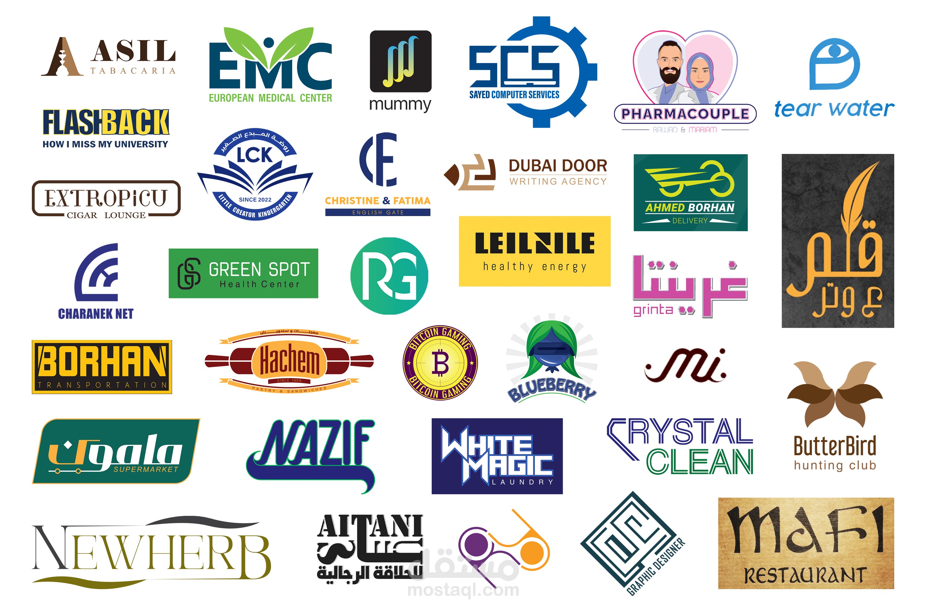 تصميم شعارات مختلفة Logos Design