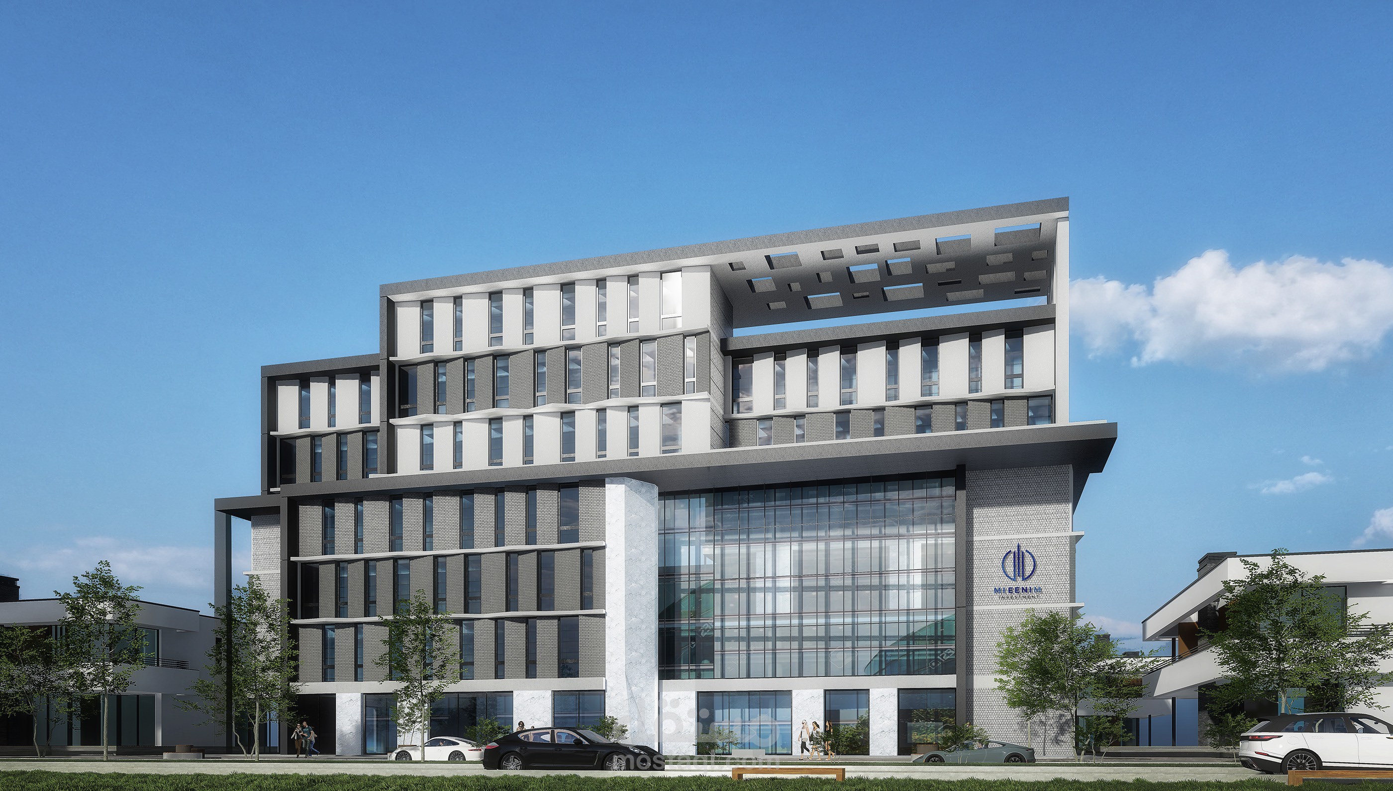 تصميم مقترح لمبني اداري