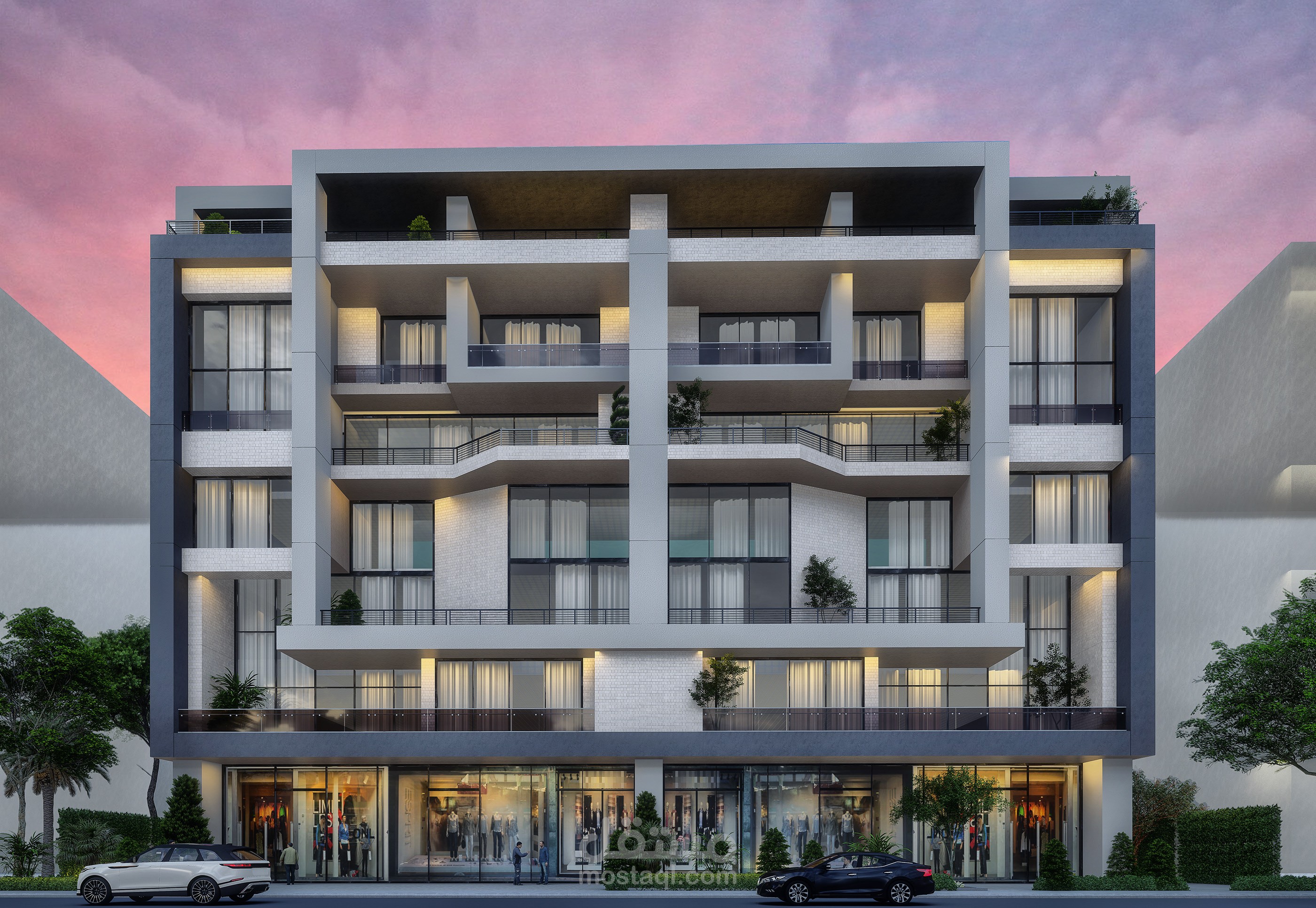 تصميم مبني سكني بمصر