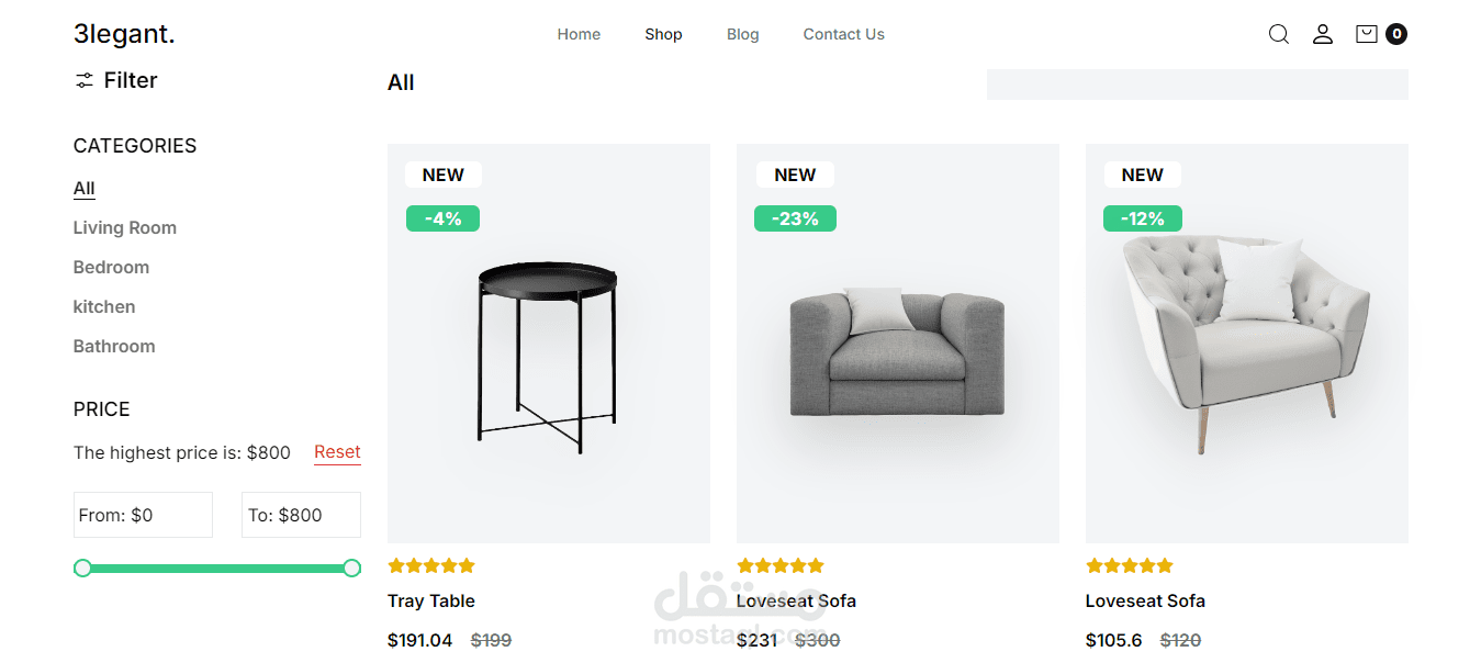 متجر الكتروني باستخدام Next.JS