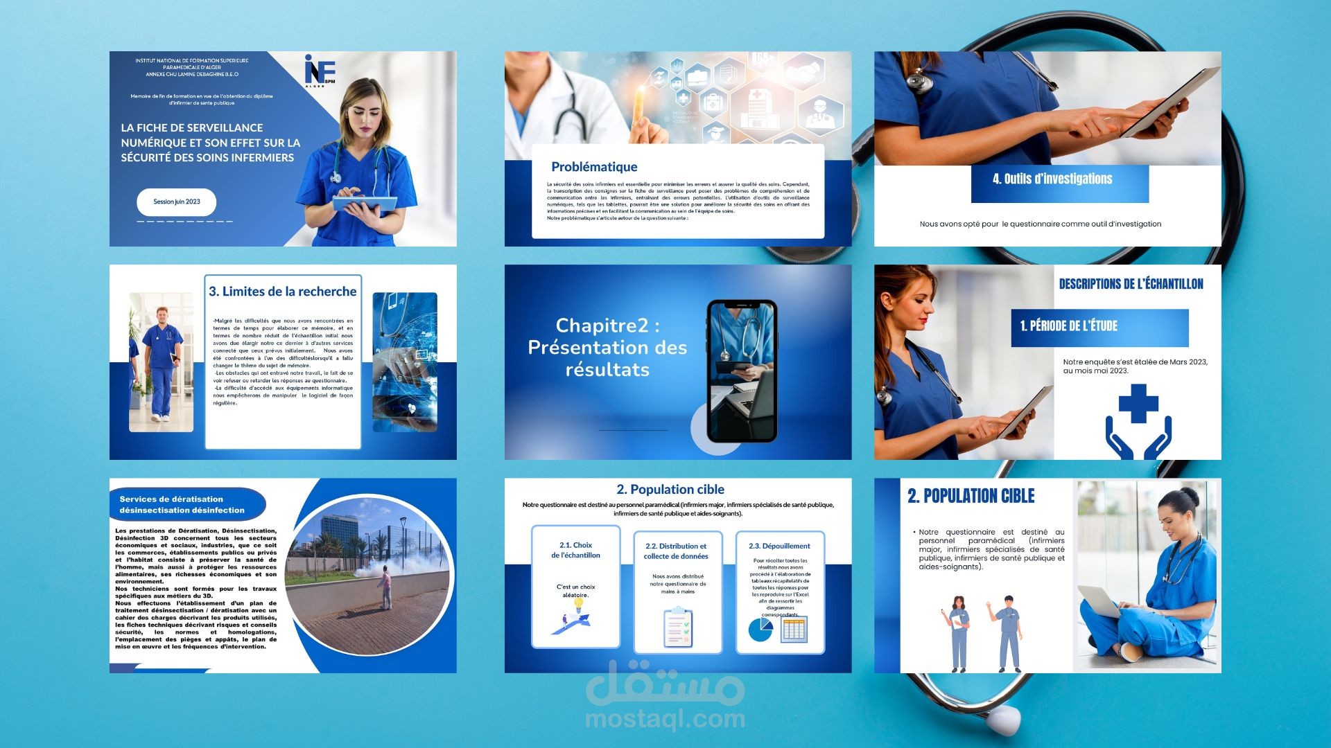 تصميم عرض في مجال الطب