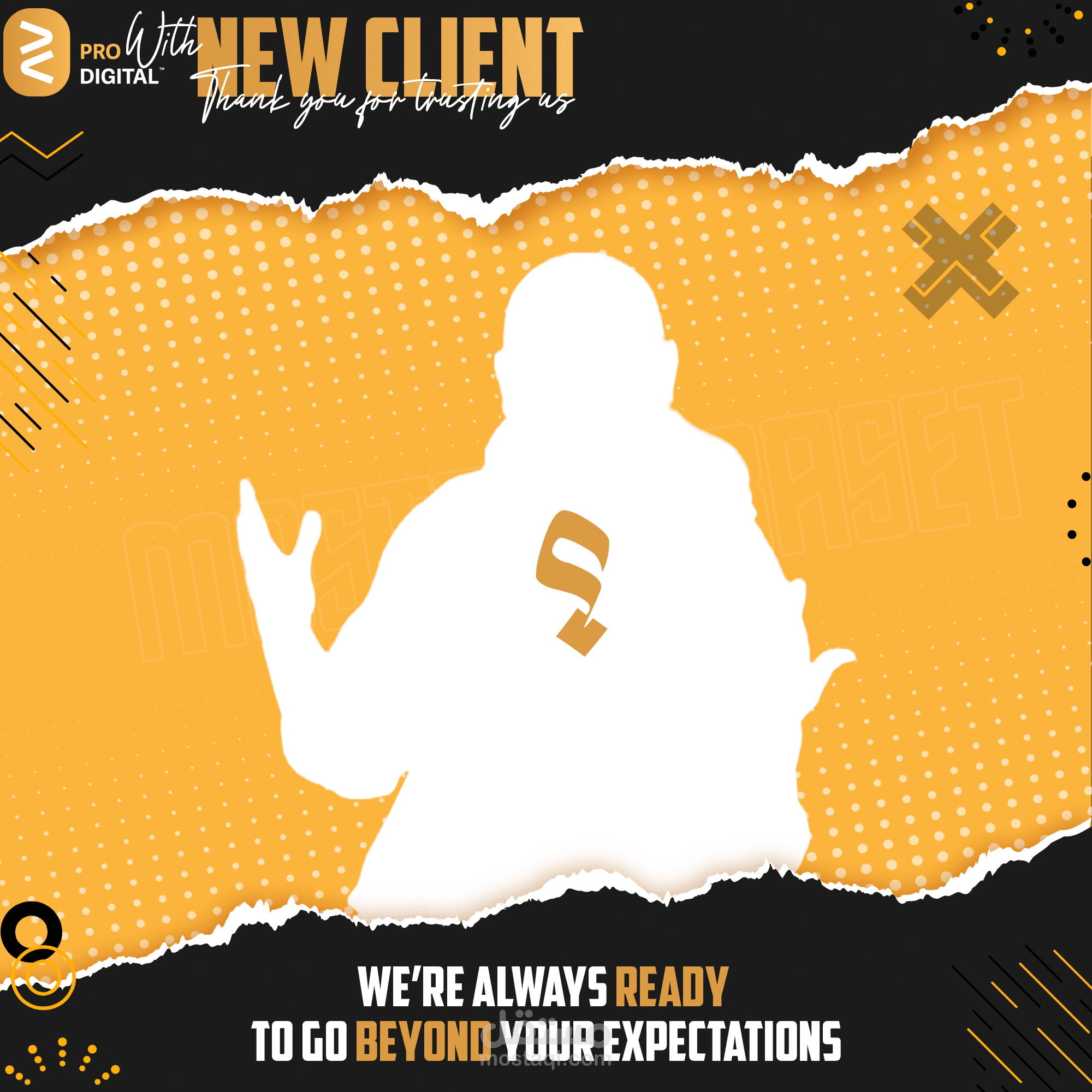 تصميمات سوشيال ميديا خاصة بشركة Pro Digital