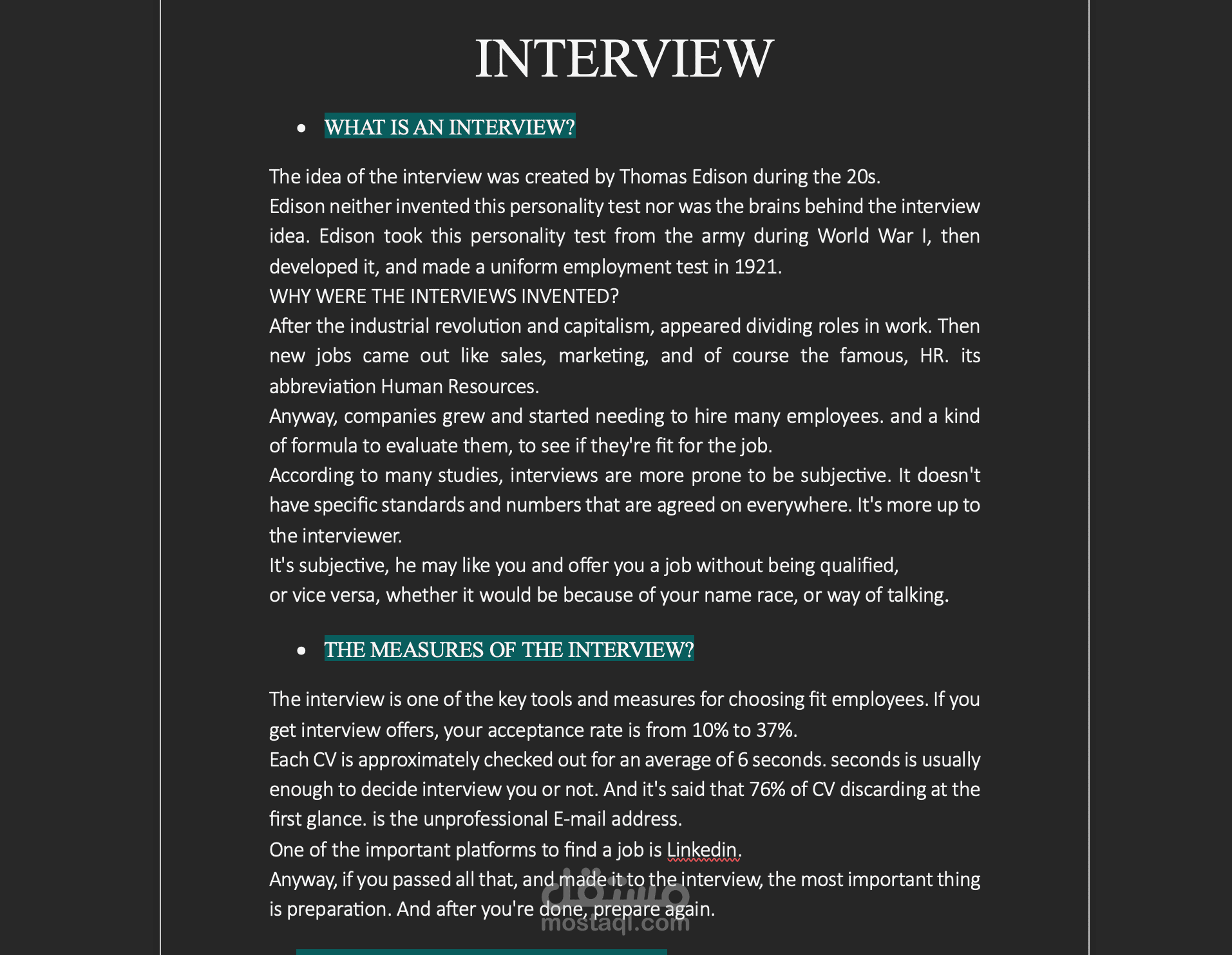 Interview