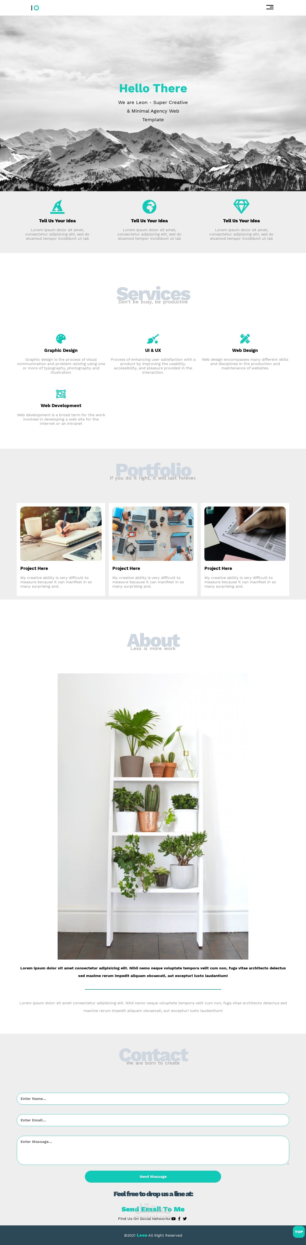 landing page