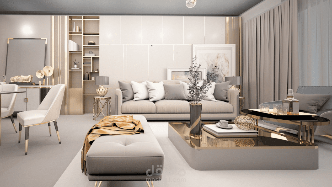 تصميم لغرفة معيشة
