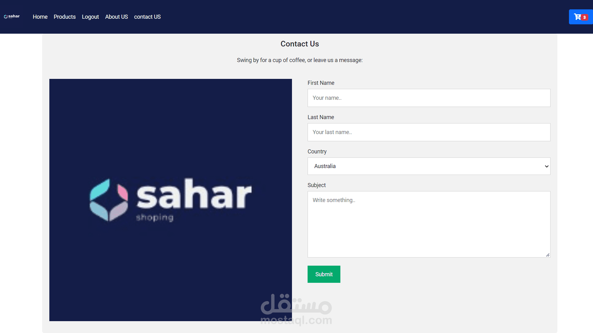 E-commerce website with angular and web API