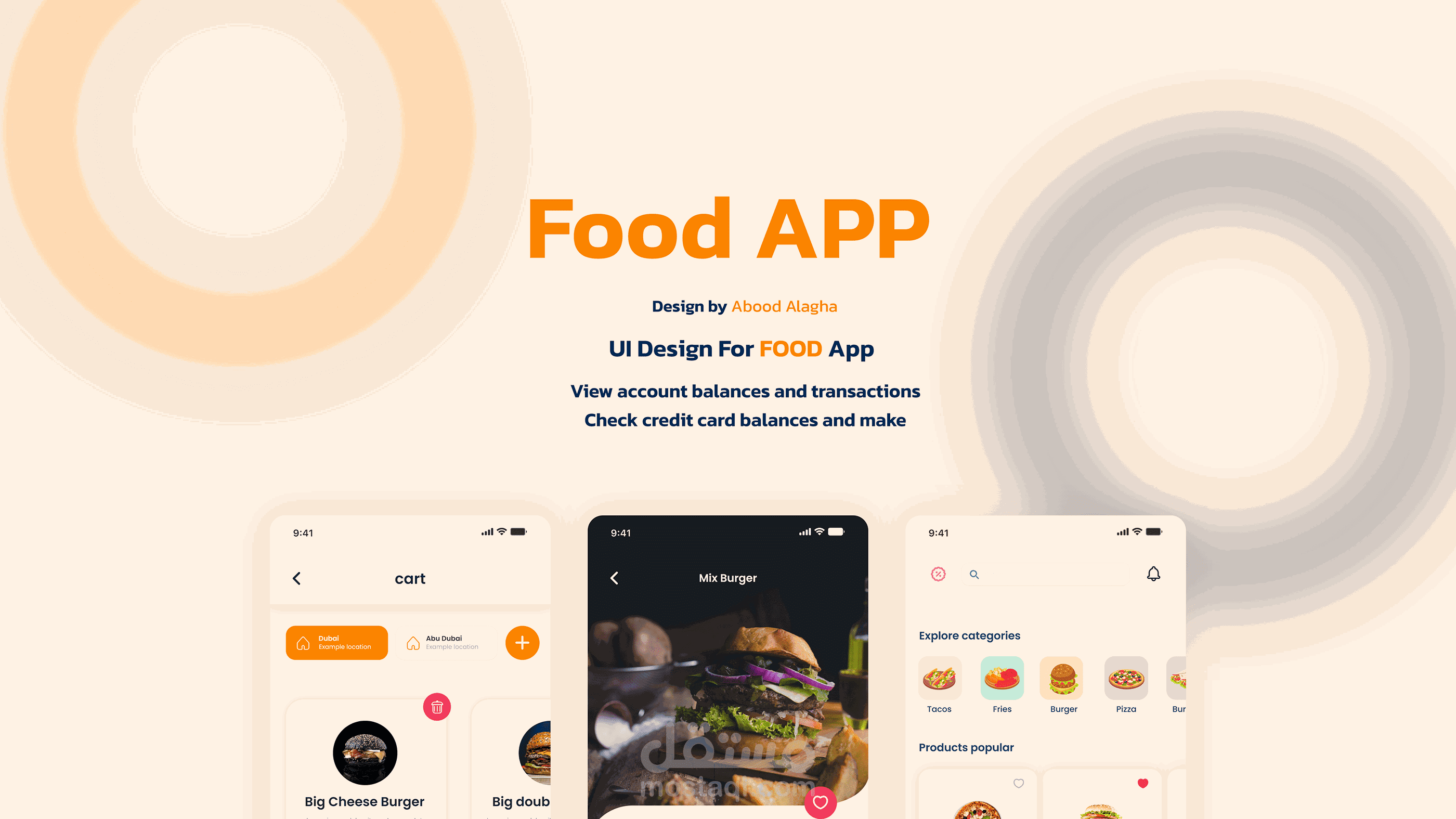 UI Design For Food Delivery App