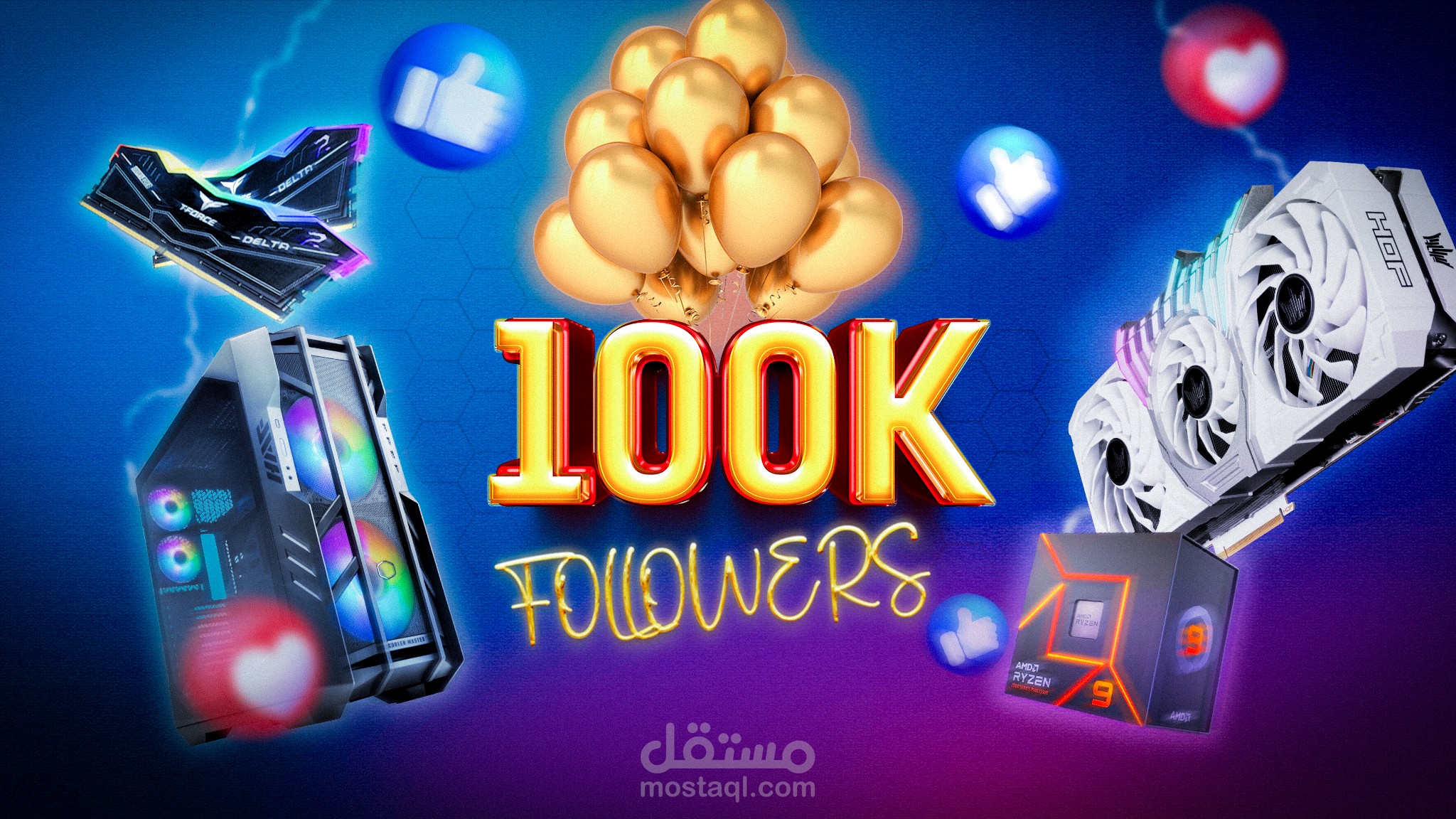 100K Likes FaceBook Cover Photo
