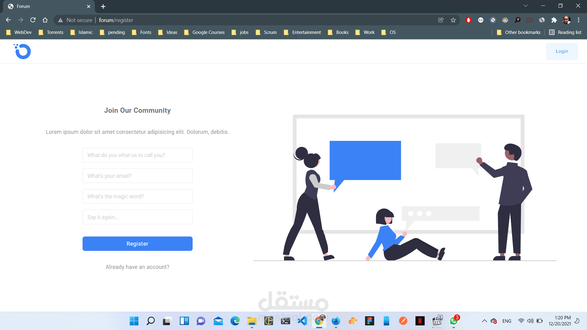 منصة خاصة بالمبرمجين مثل stackoverflow و laracasts-forum