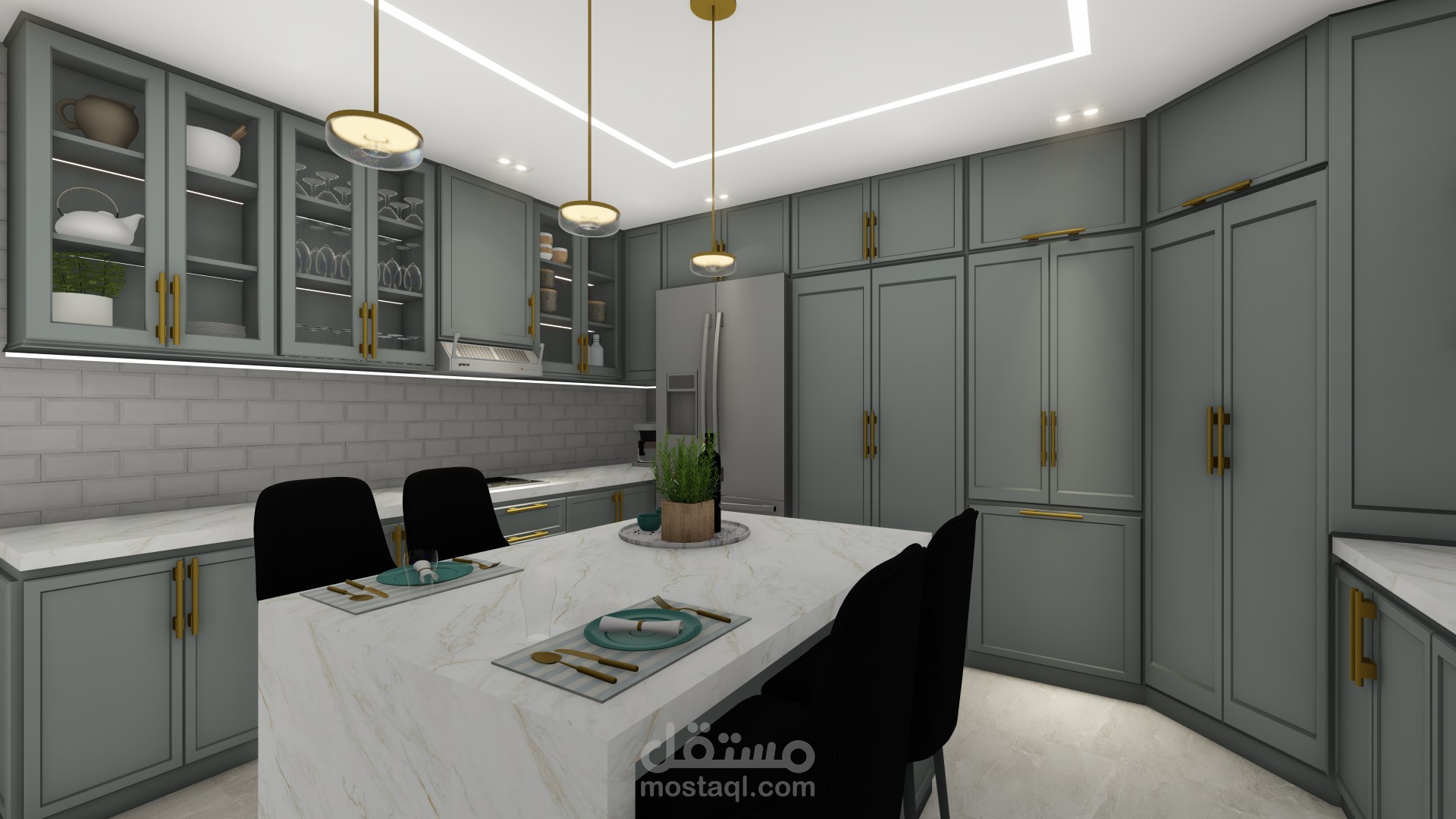 تصميم مطبخ كلاسيك