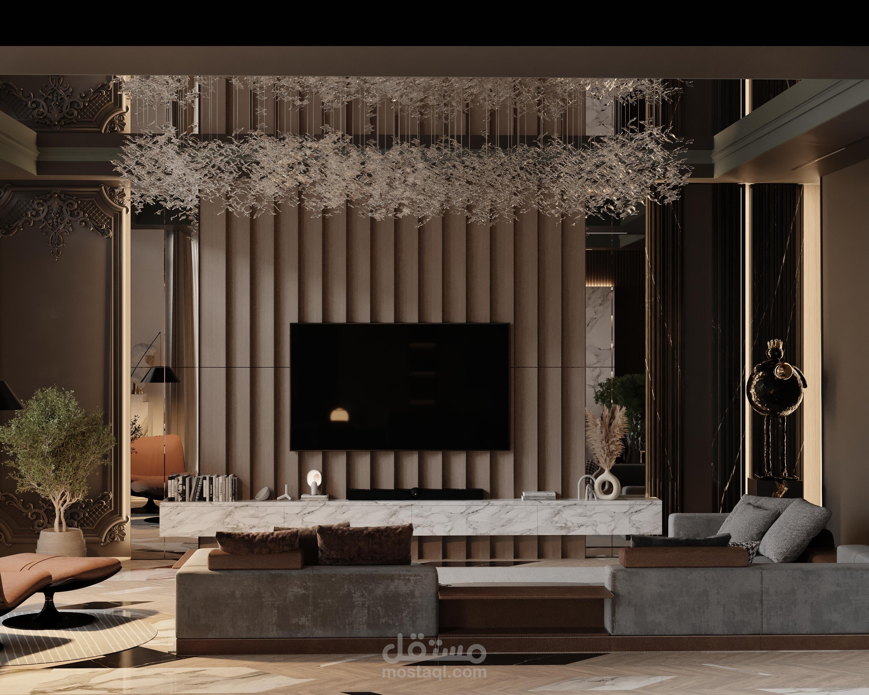 LIVING ROOM LUXURY   غرفة معيشة