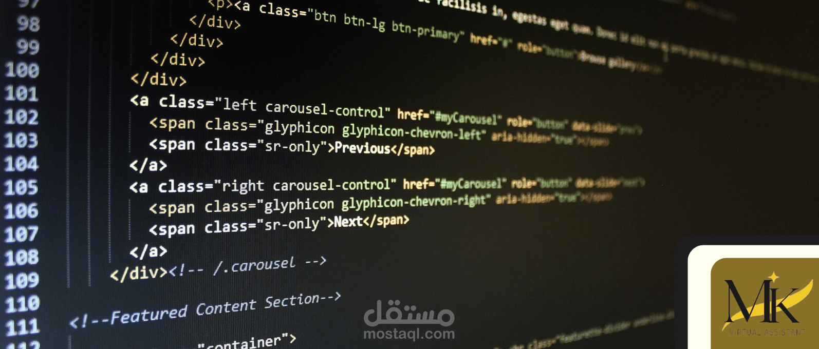 برمجة الواجهات الامامية باستخدام Html ,Css