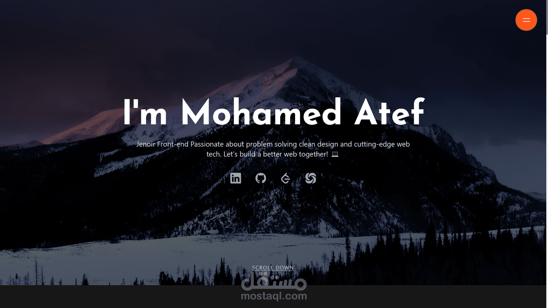 موقعي الخاص (my portfolio)