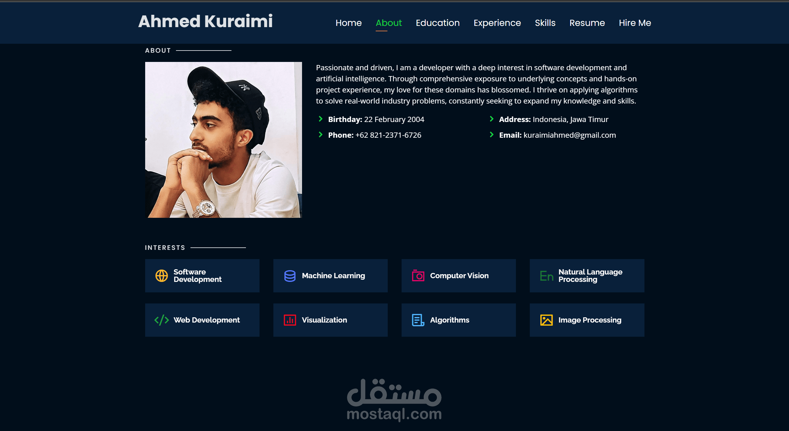 موقعي الخاص التعريفي