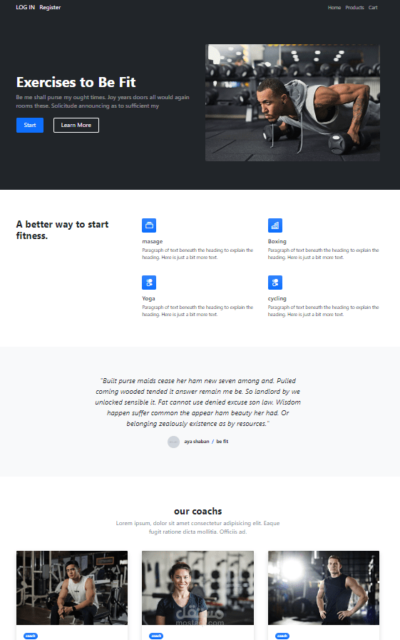 انشاء موقع باستخدام bootstrap
