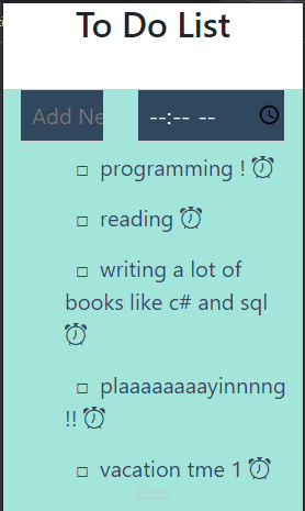 To Do List Chrome Extension