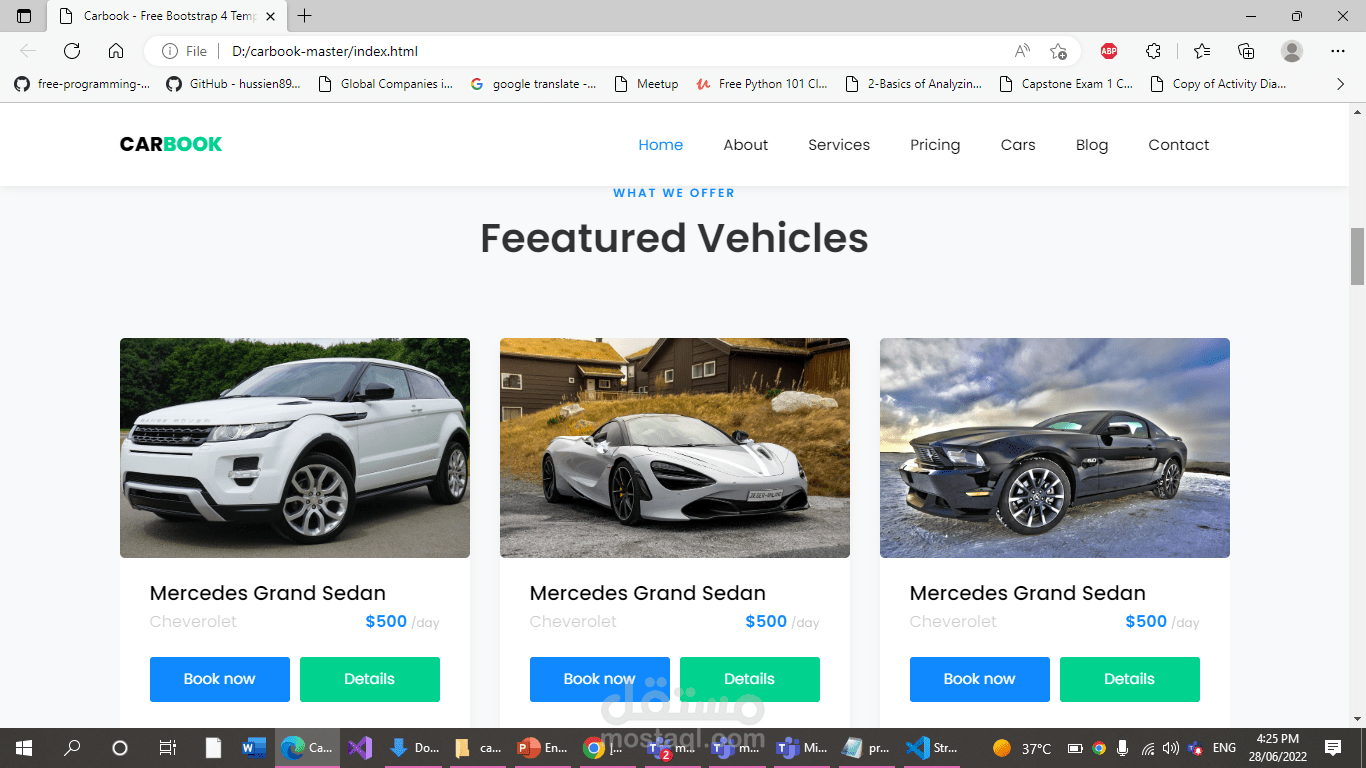 car rental and selling (MVC Core)