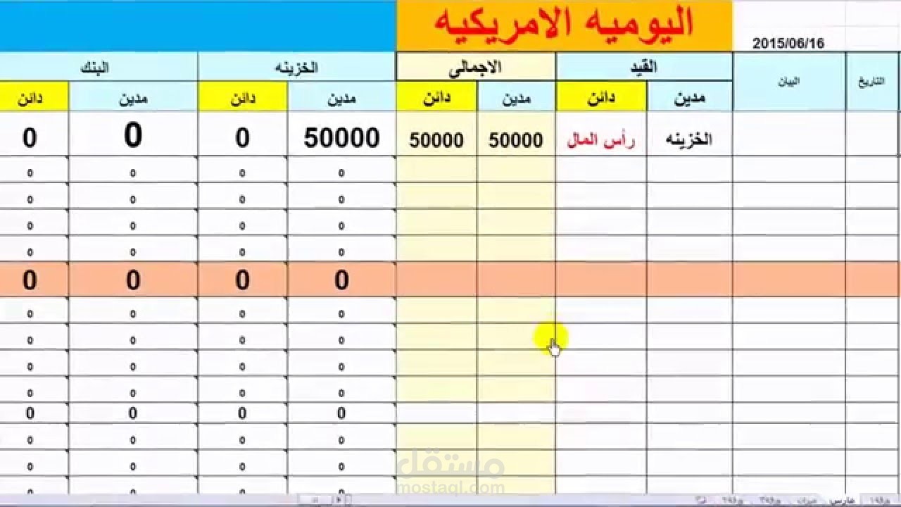 حسابات يومية امريكية