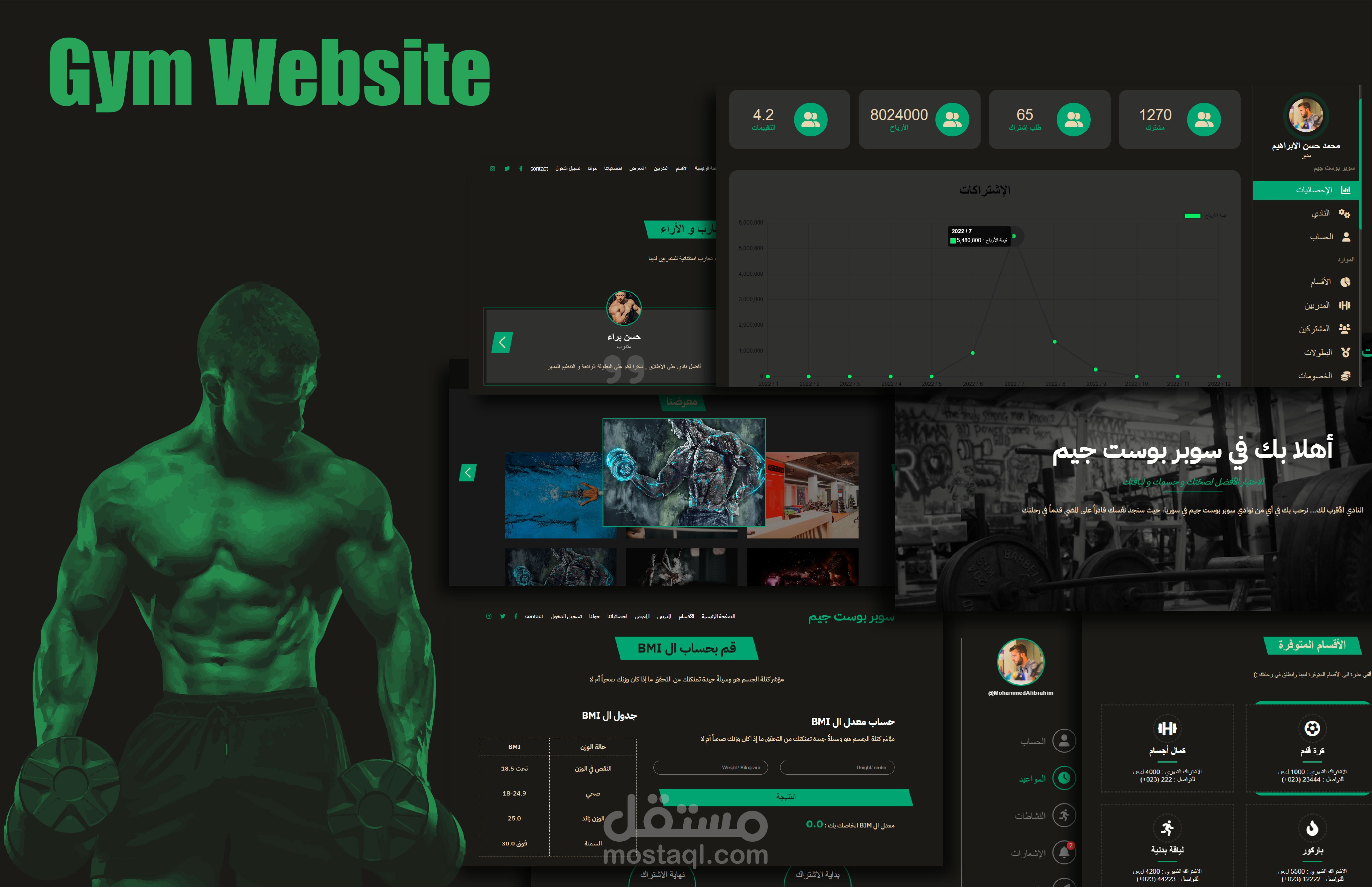 Gym website