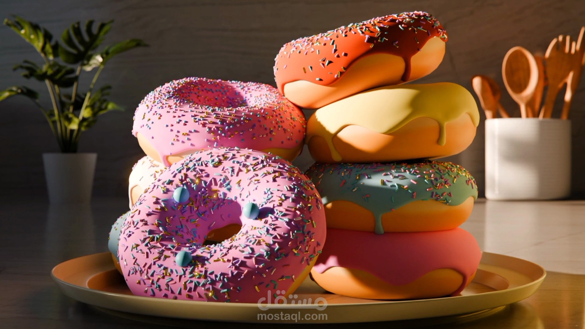 Sweet Donuts | 3D Food Visualization & Motion