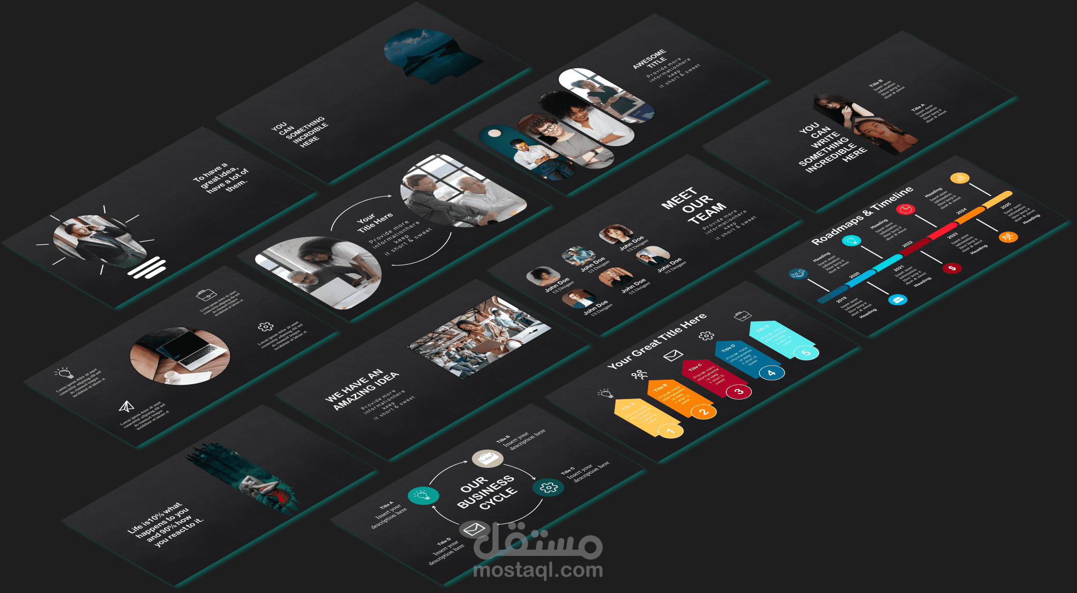 my presentation design work