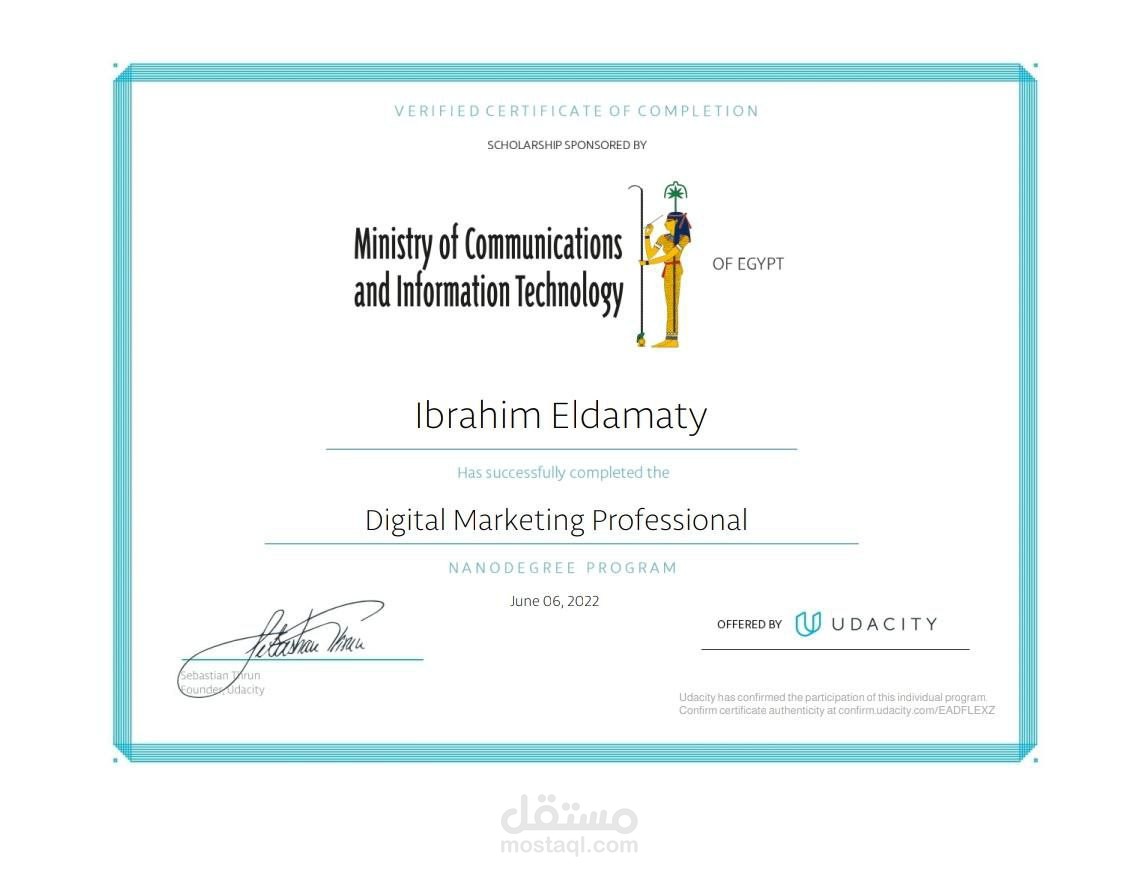 digital marketing Nanodegree, Udacity
