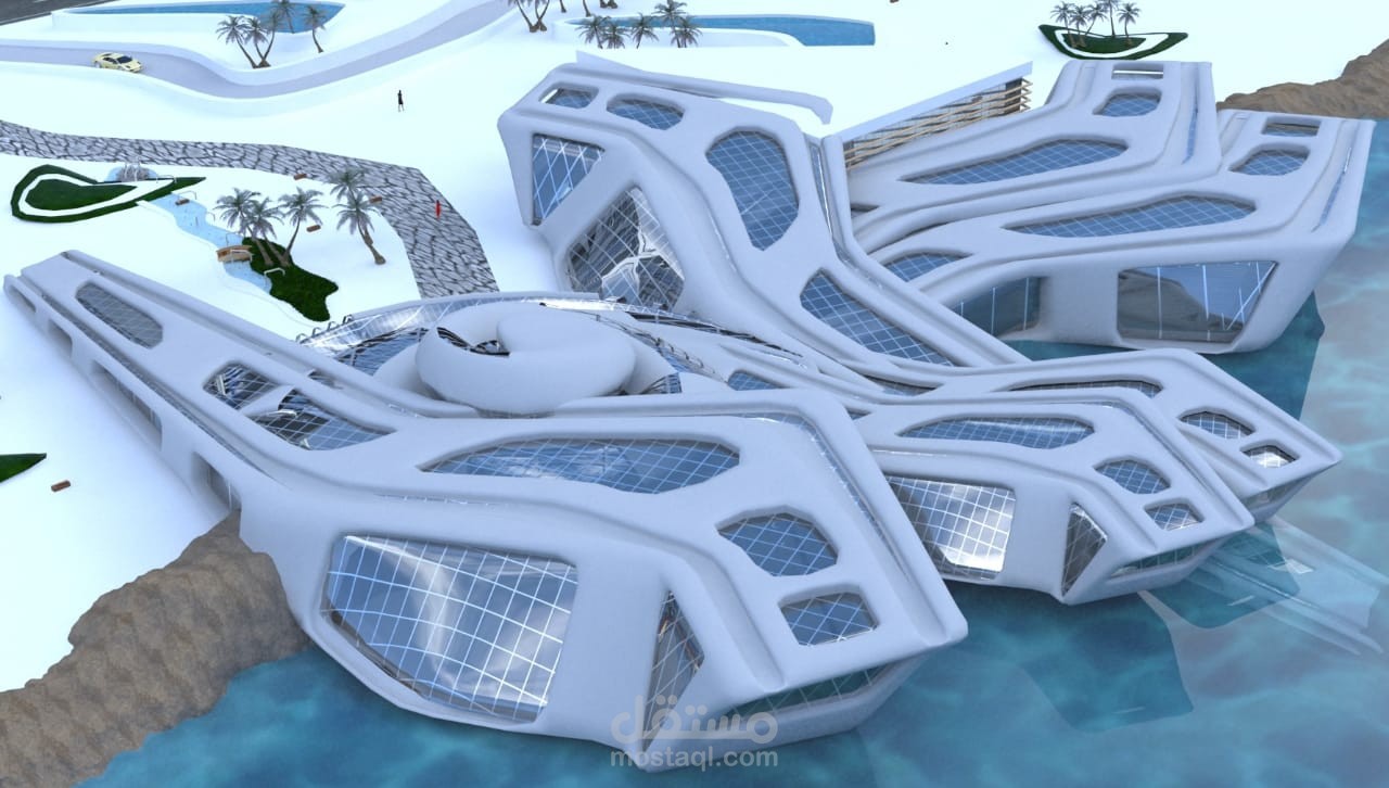 تصميم واجه مدينه سياحيه